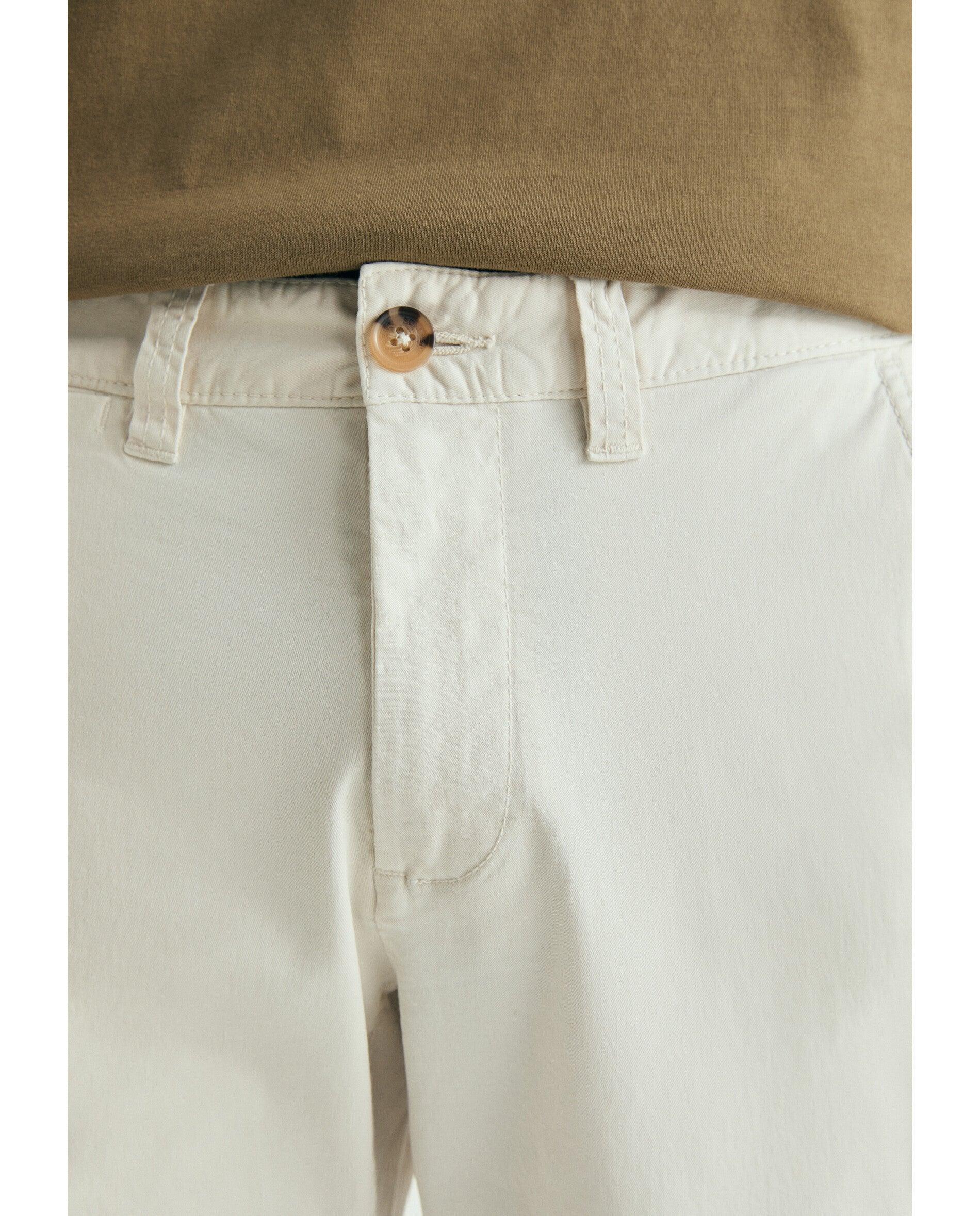 Chino de hombre regular ligeramente elástico - Scalpers - Crema Crema-4
