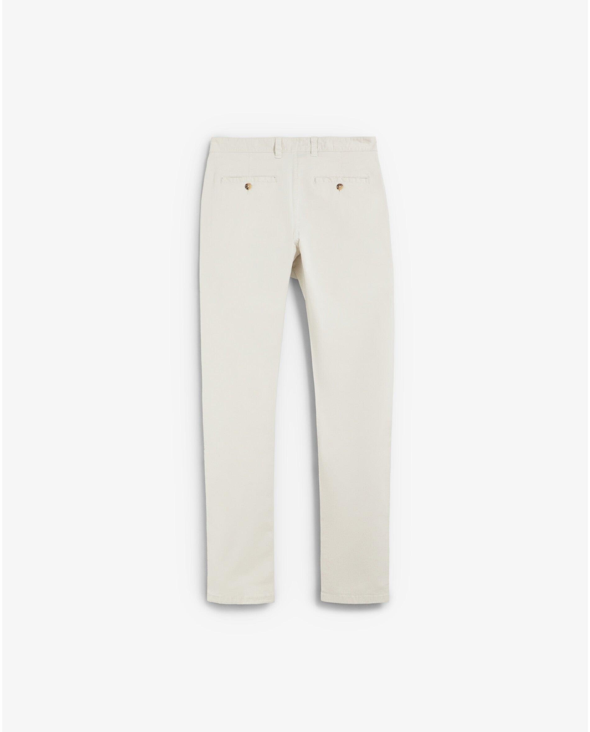 Chino de hombre regular ligeramente elástico - Scalpers - Crema Crema-5