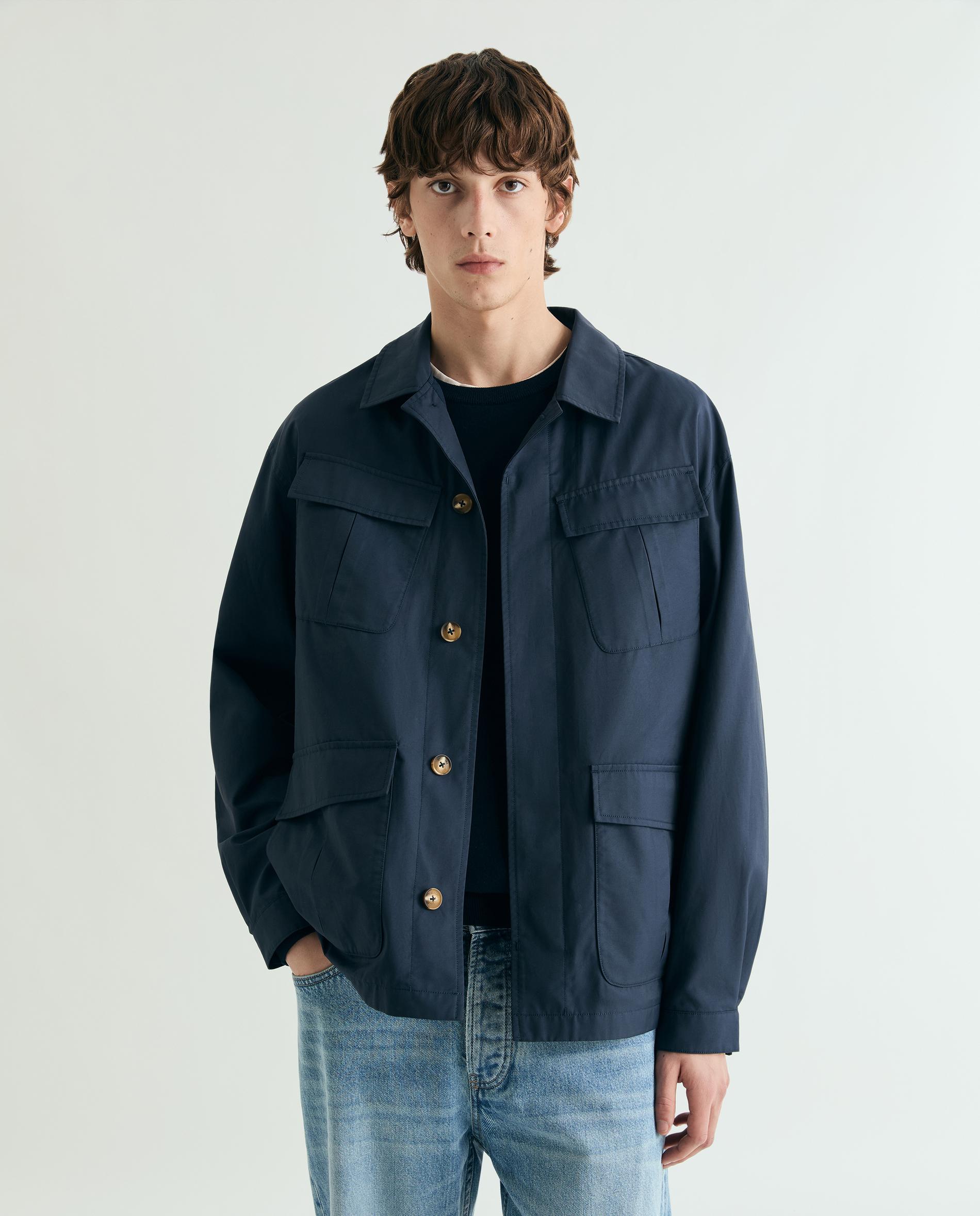 Scalpers - Parka de hombre con tapeta y botones.