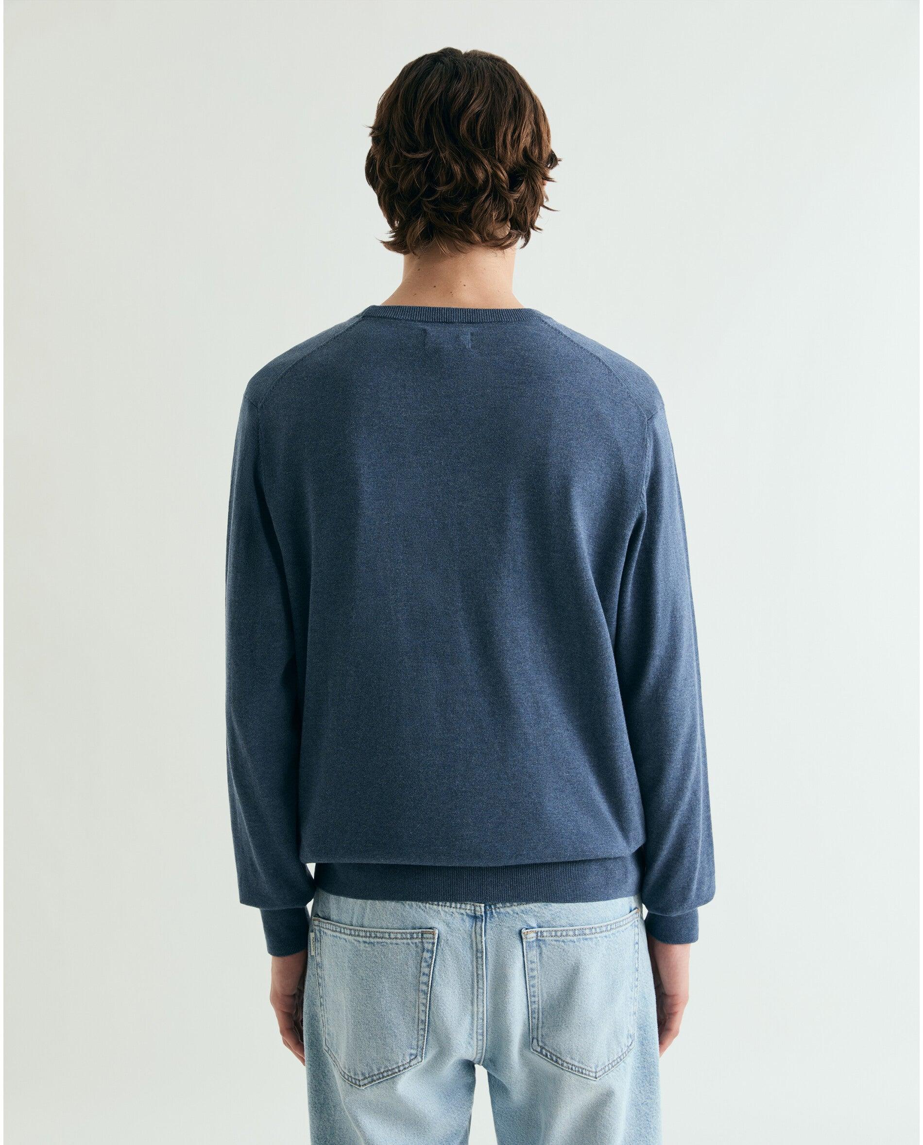 Imagen 3 de Jersey de hombre de algodón supima con cuello redondo - Scalpers - Azul oscuro Azul oscuro