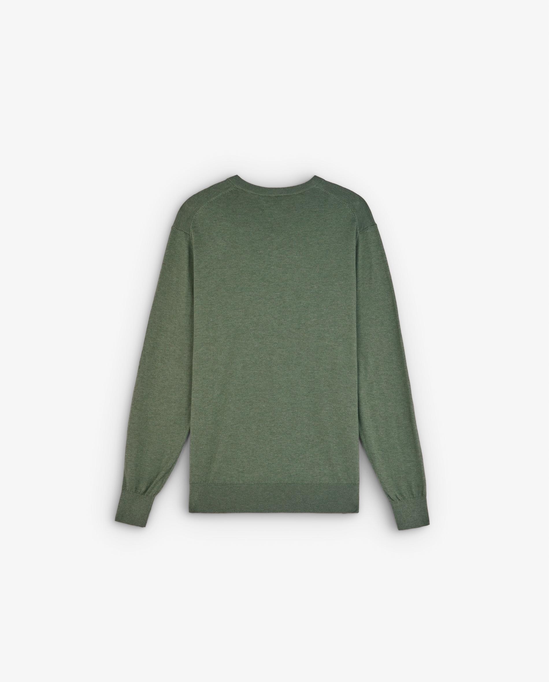Imagen 5 de Jersey de hombre de algodón supima con cuello pico - Scalpers - Verde militar Verde militar