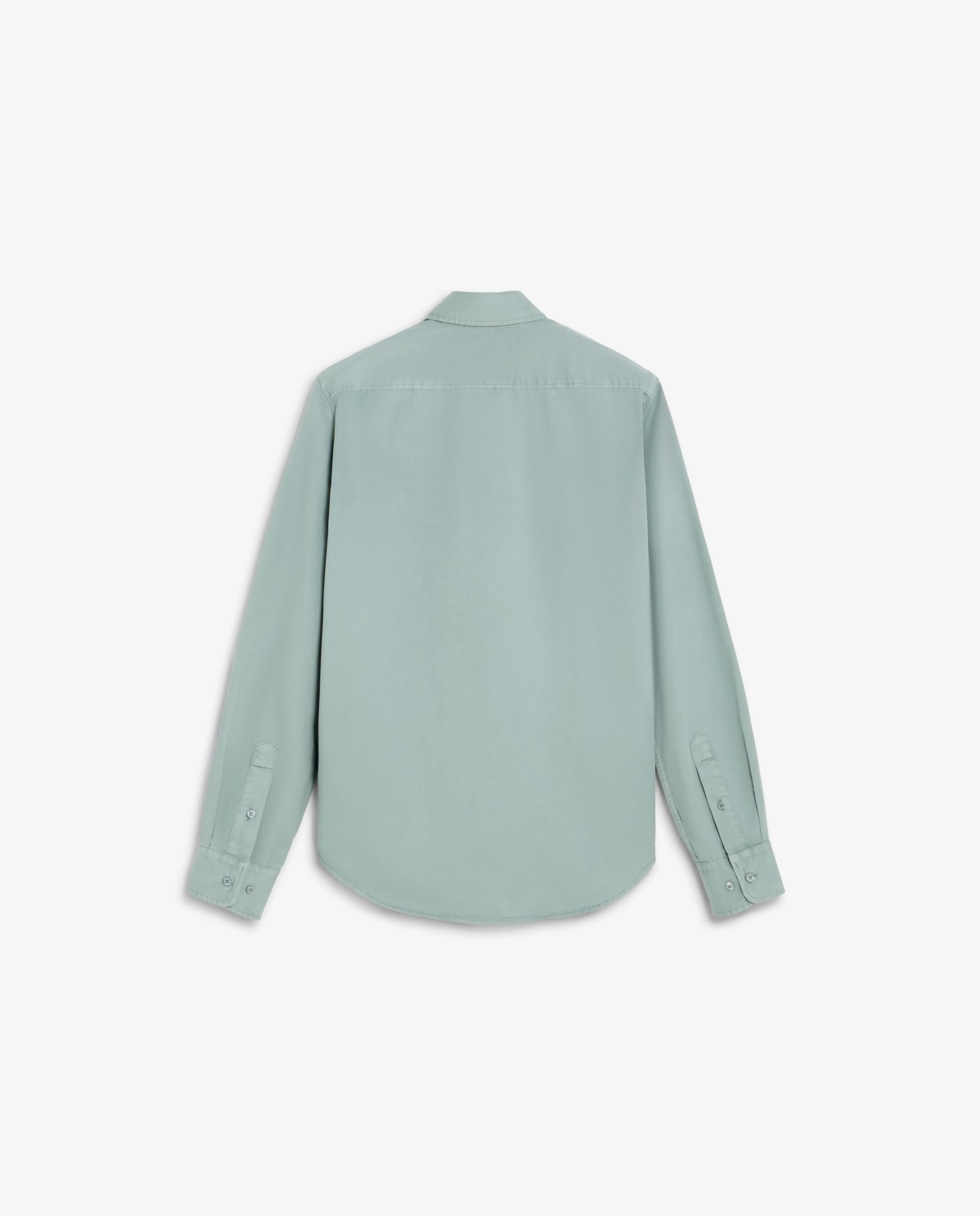 Imagen 6 de Camisa de hombre regular fit con calavera bordada a tono - Scalpers - Verde Agua Verde Agua