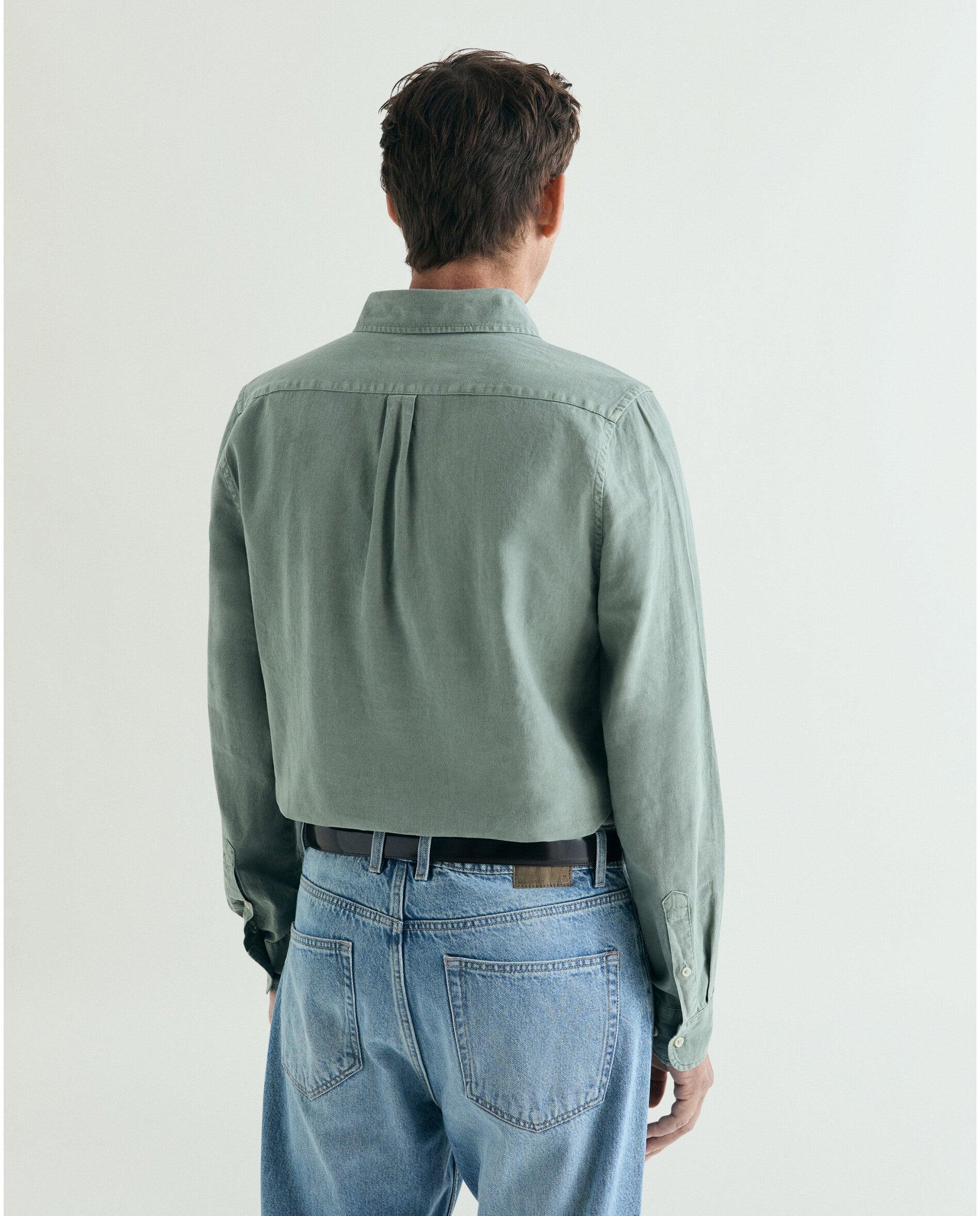 Imagen 2 de Camisa de hombre regular fit tipo polera - Scalpers - Verde Agua Verde Agua