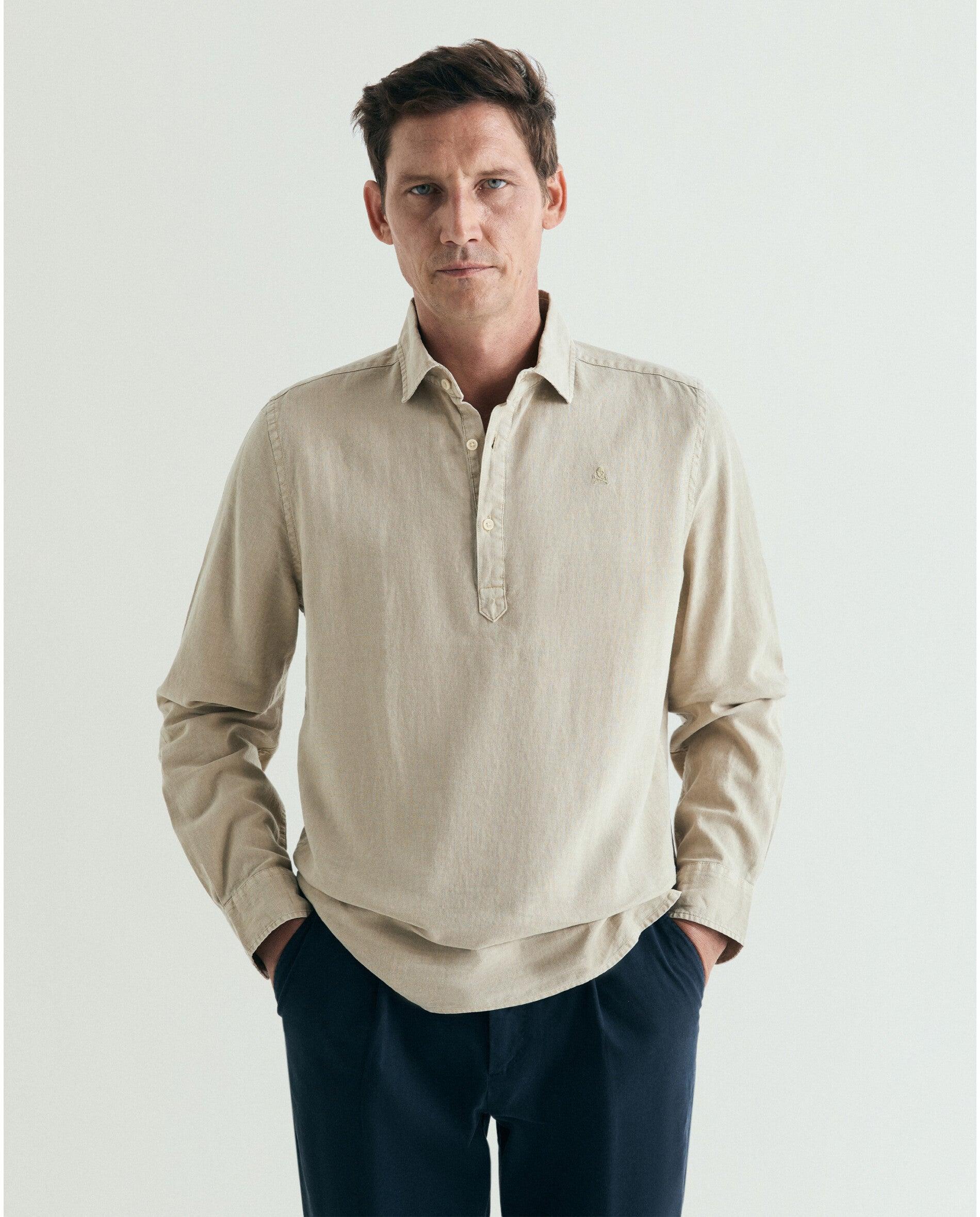 Imagen 1 de Camisa de hombre regular fit tipo polera - Scalpers - Humo Humo