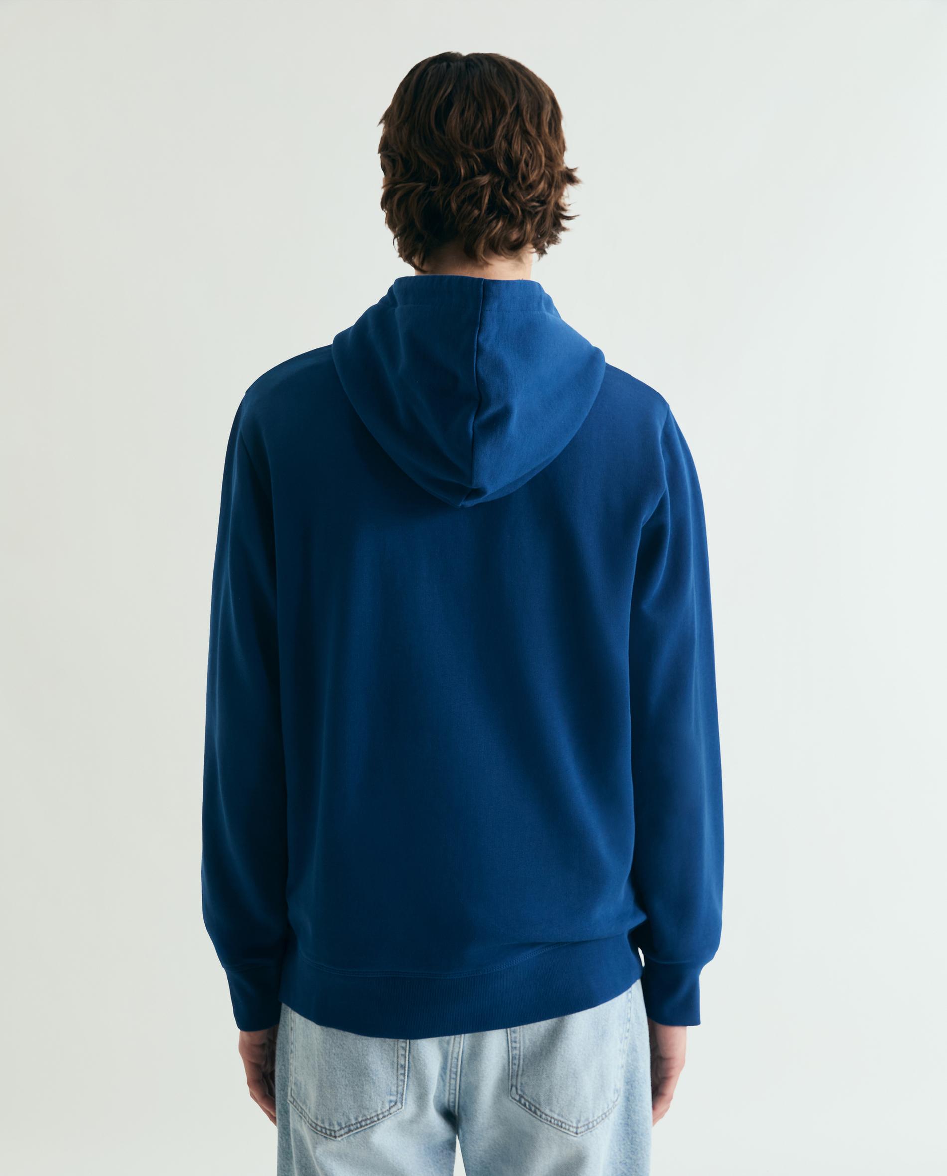 Sudadera de hombre con capucha y bolsillo canguro - Scalpers - Azul oscuro Azul oscuro-2