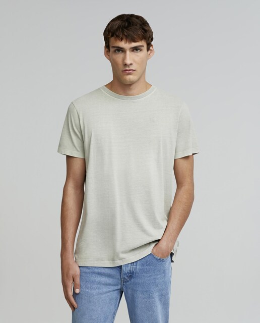 Imagen 0 de Camiseta de hombre regular fit con cuello redondo