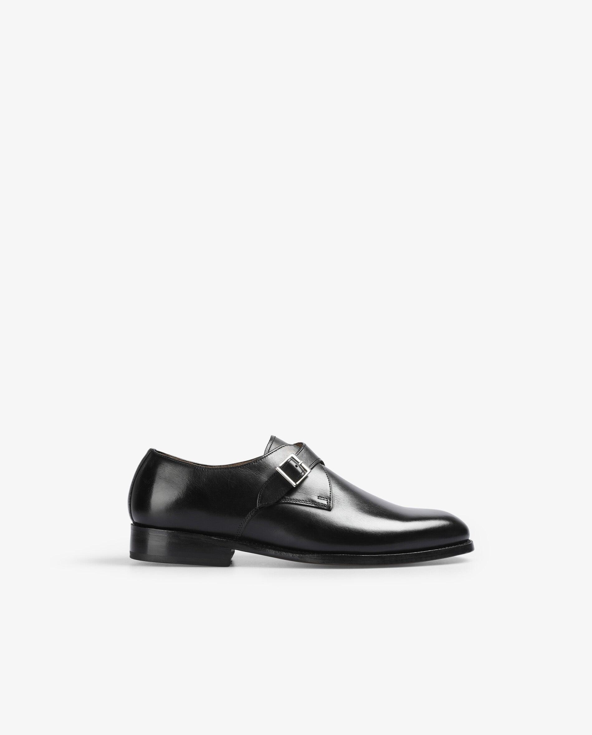 Scalpers - Bluchers de hombre de piel con hebilla ajustable.