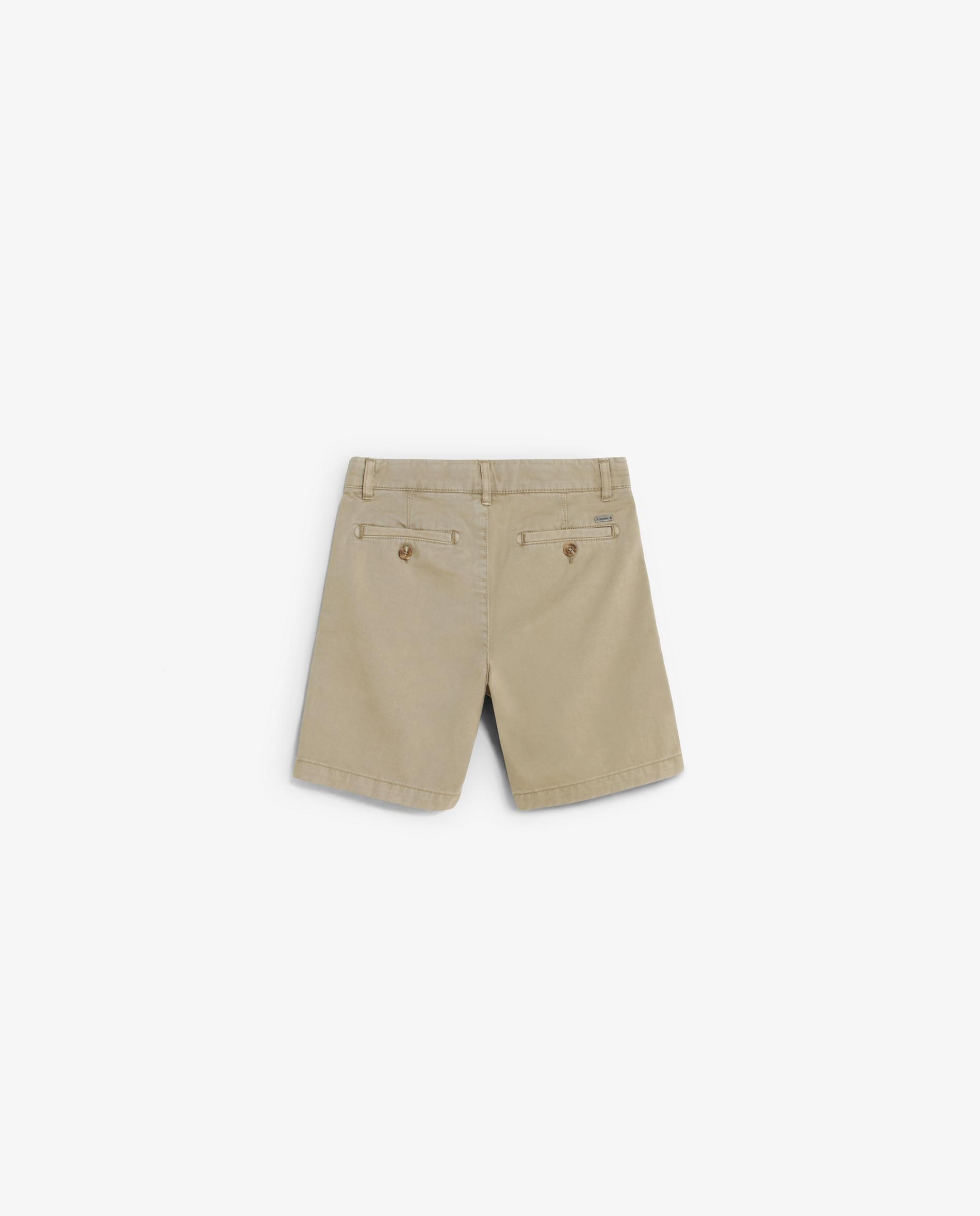 Bermuda de niño con cremallera y botón - Scalpers - Caribe Camel-5