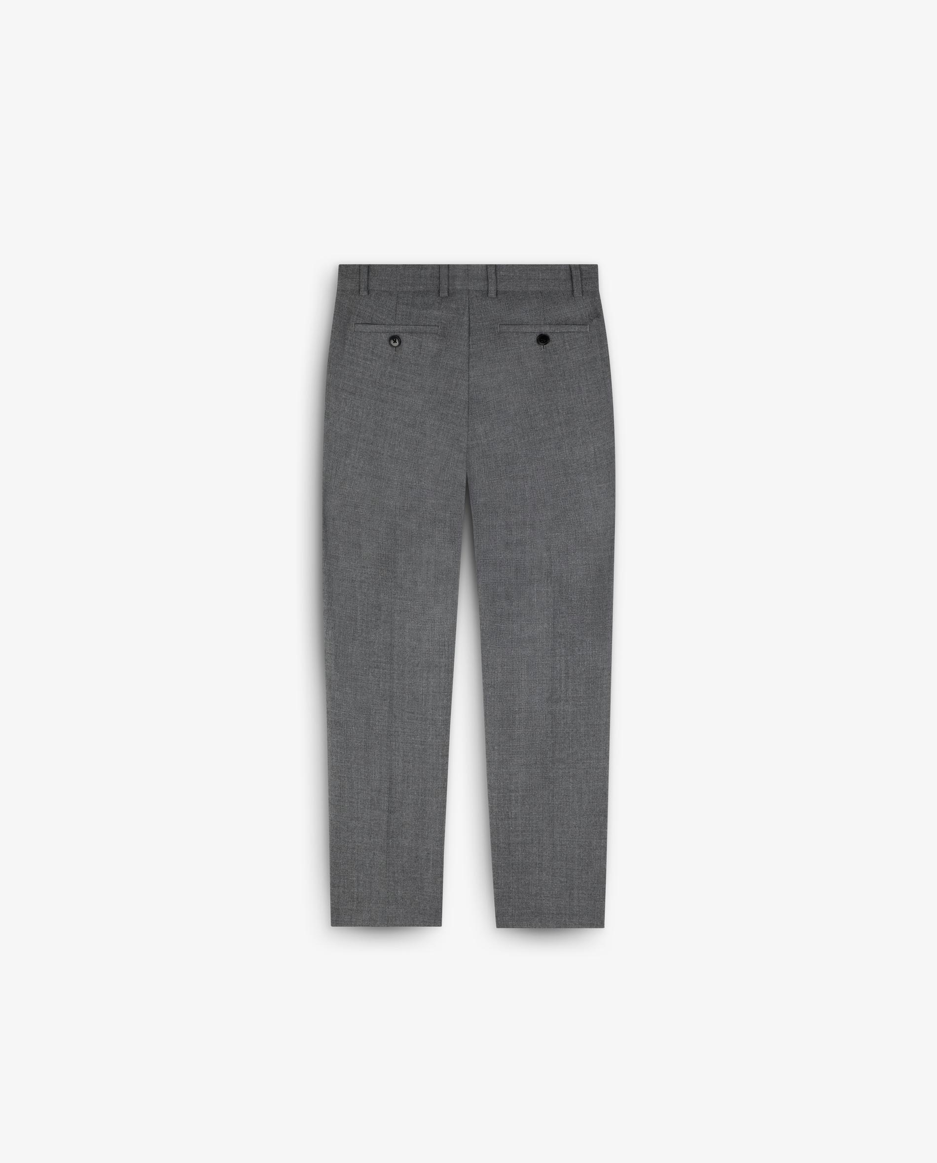 Pantalón de traje de niño regular fit con trabillas - Scalpers - Gris Gris-2