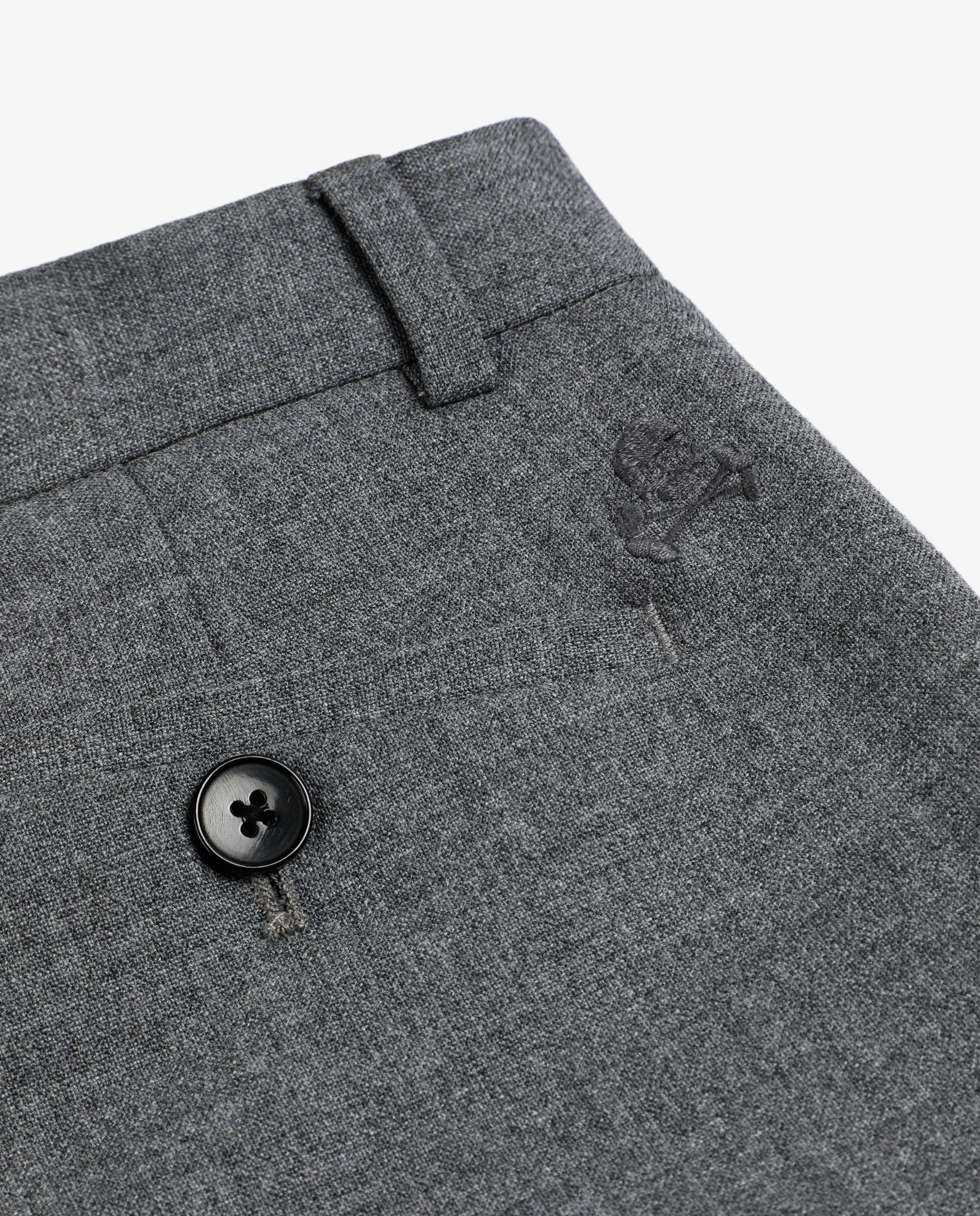 Pantalón de traje de niño regular fit con trabillas - Scalpers - Gris Gris-3
