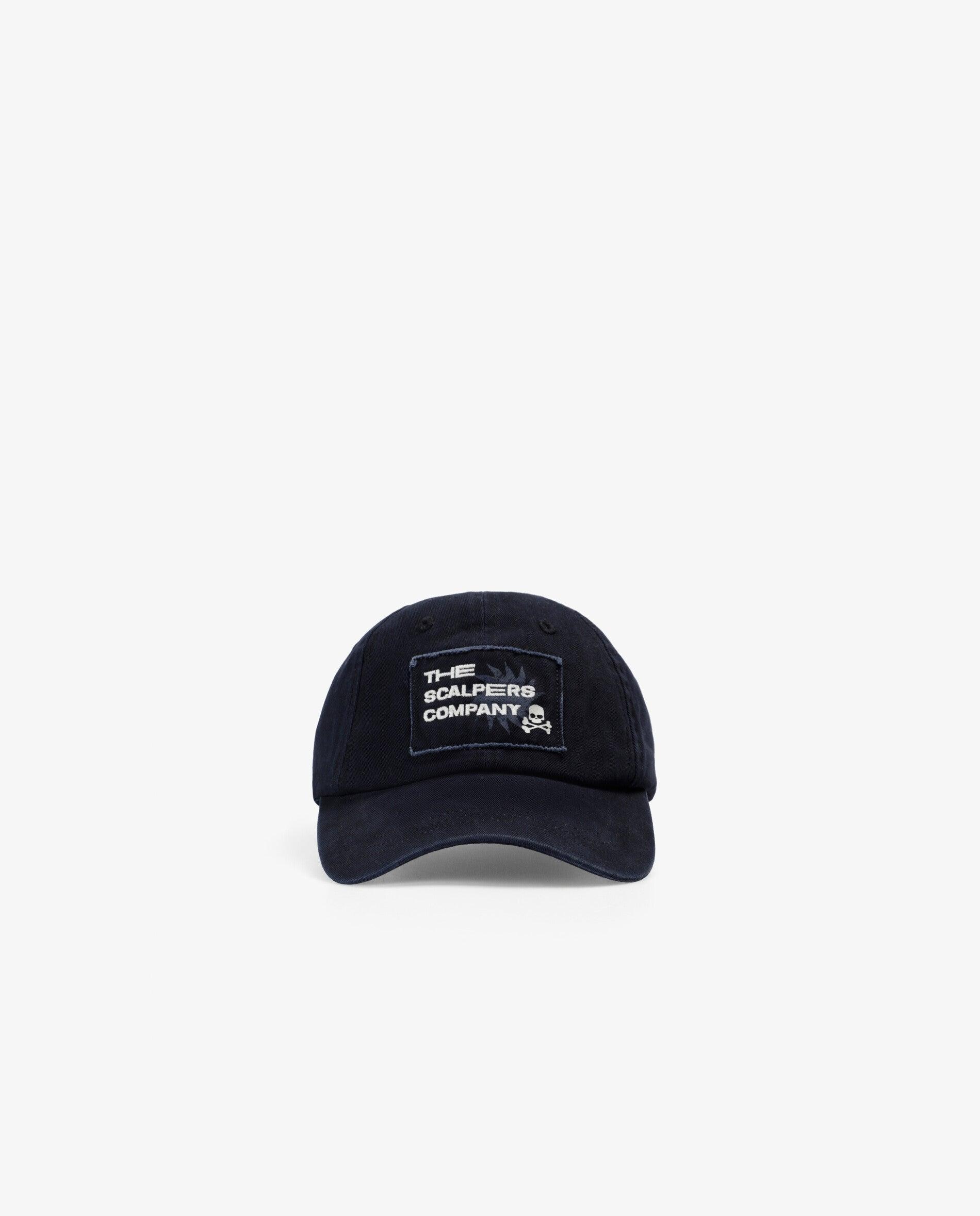 Gorra de niño ajustable con etiqueta en el frontal - Scalpers - Navy Navy-3