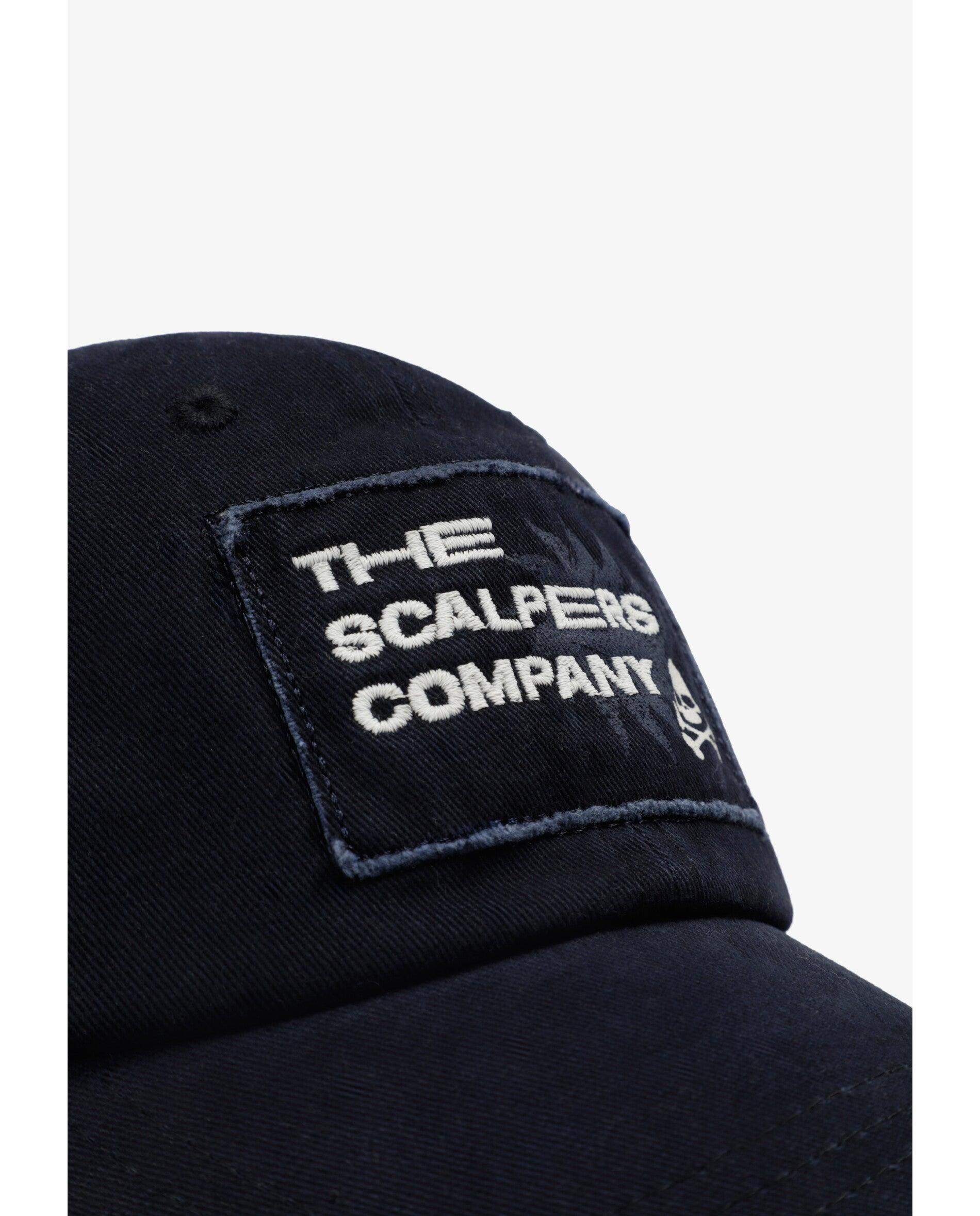 Gorra de niño ajustable con etiqueta en el frontal - Scalpers - Navy Navy-2