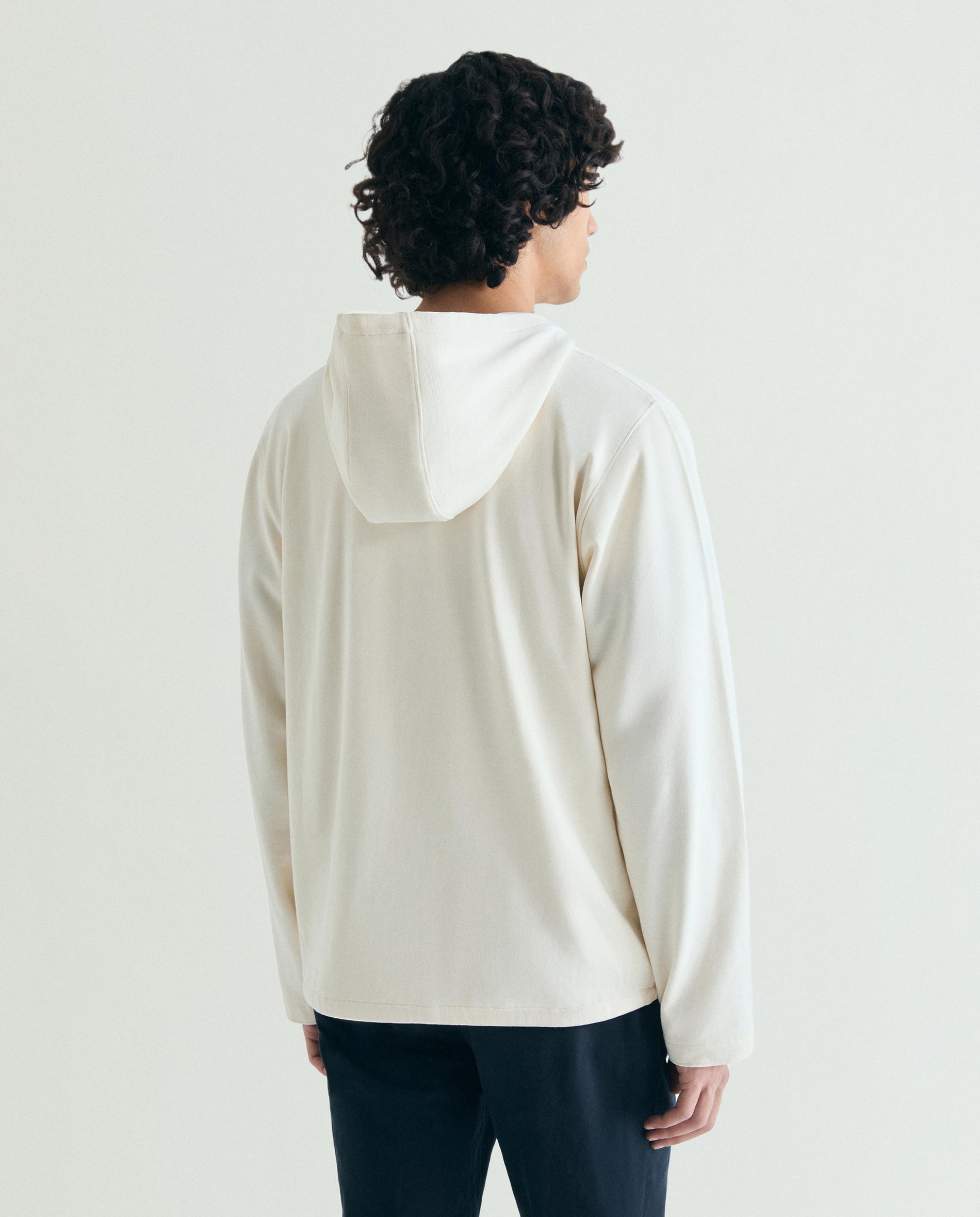Sudadera con capucha de hombre con bolsillo frontal - Scalpers - Crema Crema-2