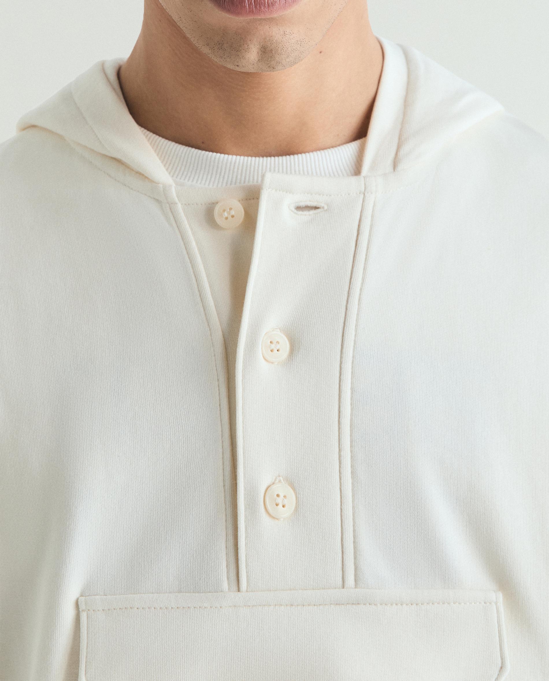 Sudadera con capucha de hombre con bolsillo frontal - Scalpers - Crema Crema-4