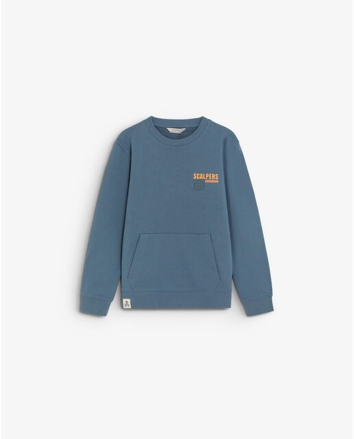 Imagen 0 de Sudadera de niño con bolsillo canguro y gráfico trasero