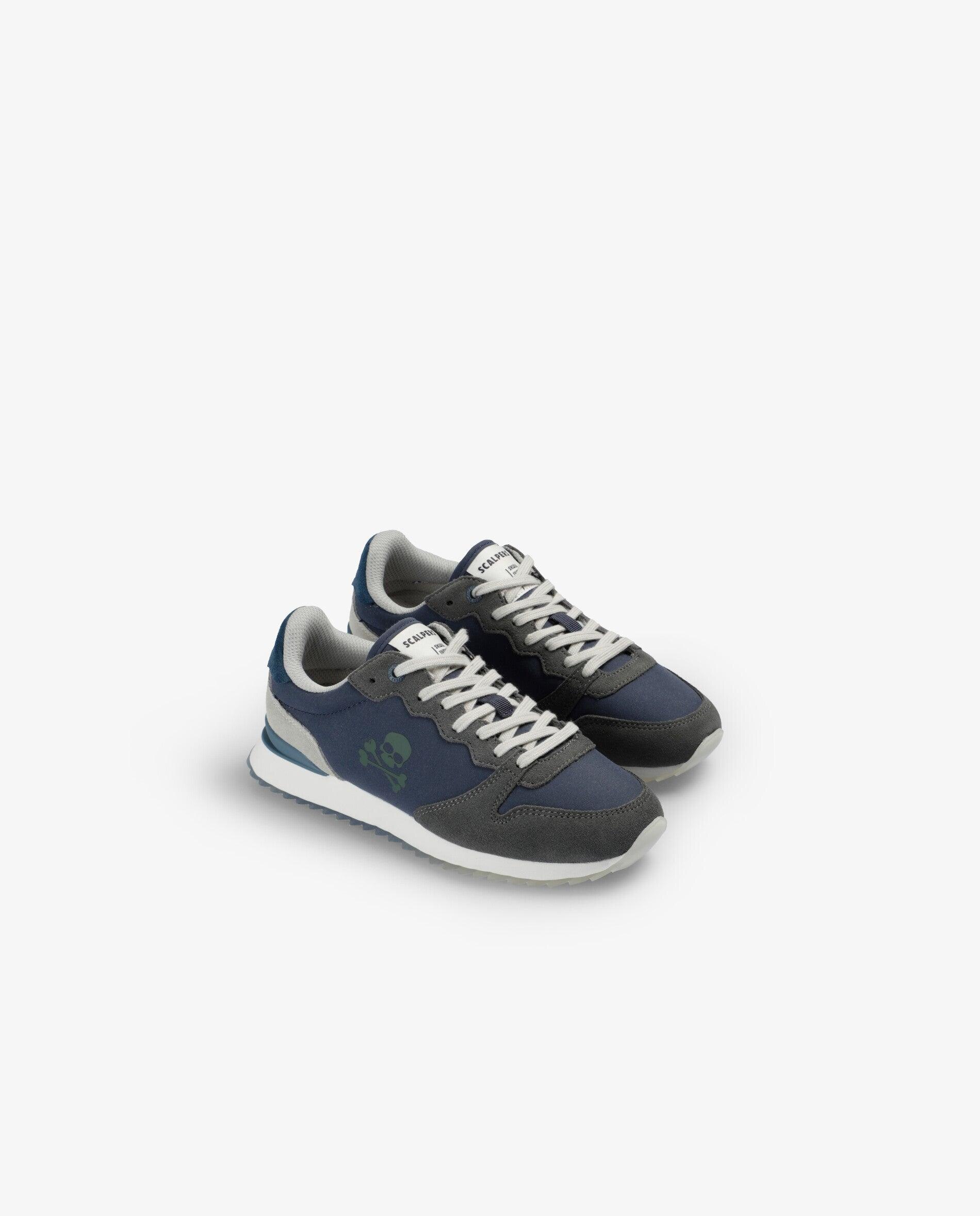 Zapatillas deportivas de niño combinadas con cordones - Scalpers - Navy Navy-3