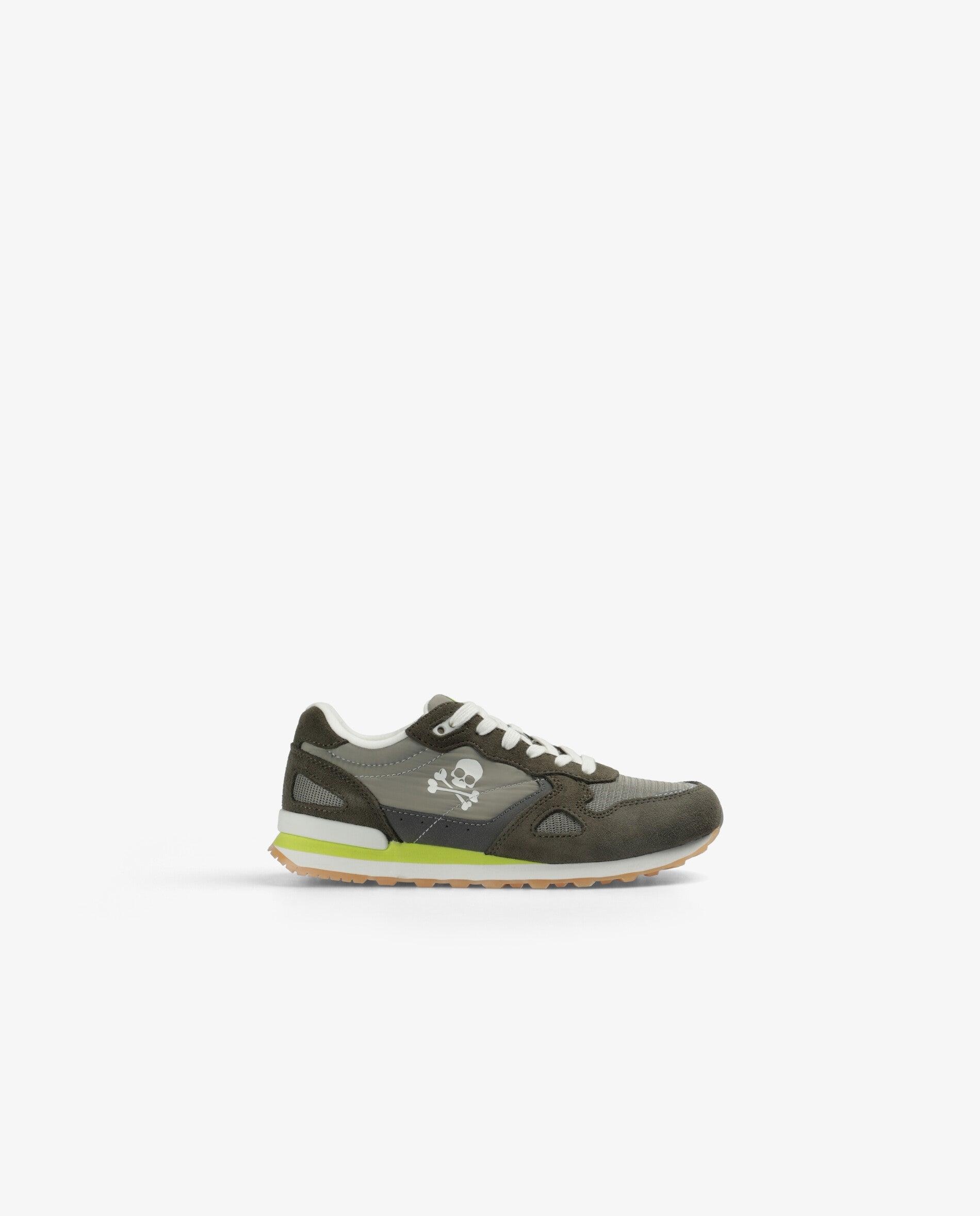 Zapatillas deportivas de niño combinadas con suela de goma - Scalpers - Verde militar Verde militar-1