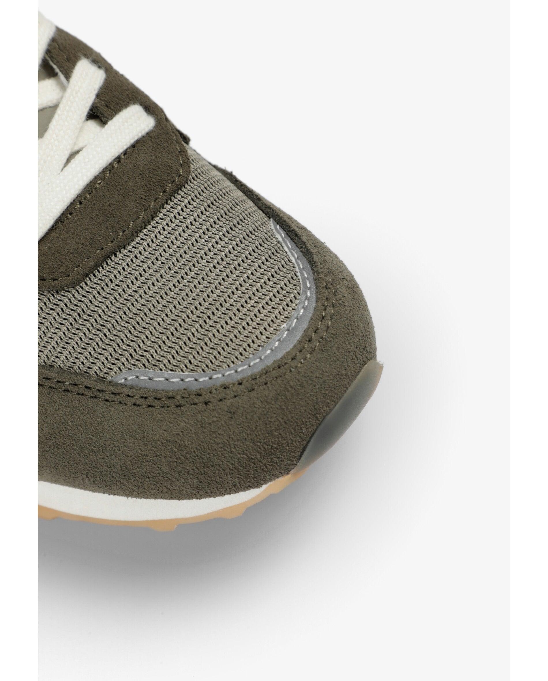 Zapatillas deportivas de niño combinadas con suela de goma - Scalpers - Verde militar Verde militar-5