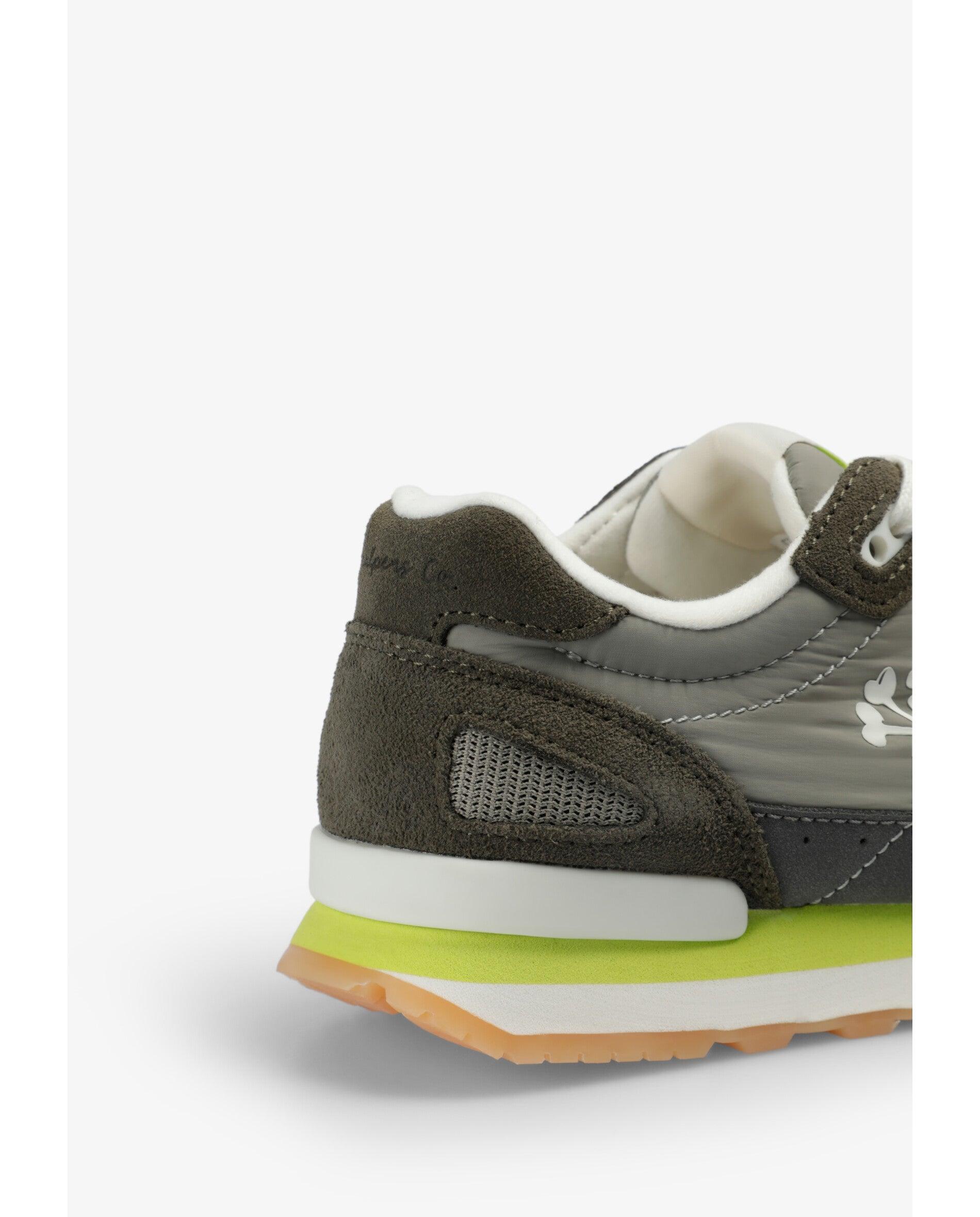 Zapatillas deportivas de niño combinadas con suela de goma - Scalpers - Verde militar Verde militar-7