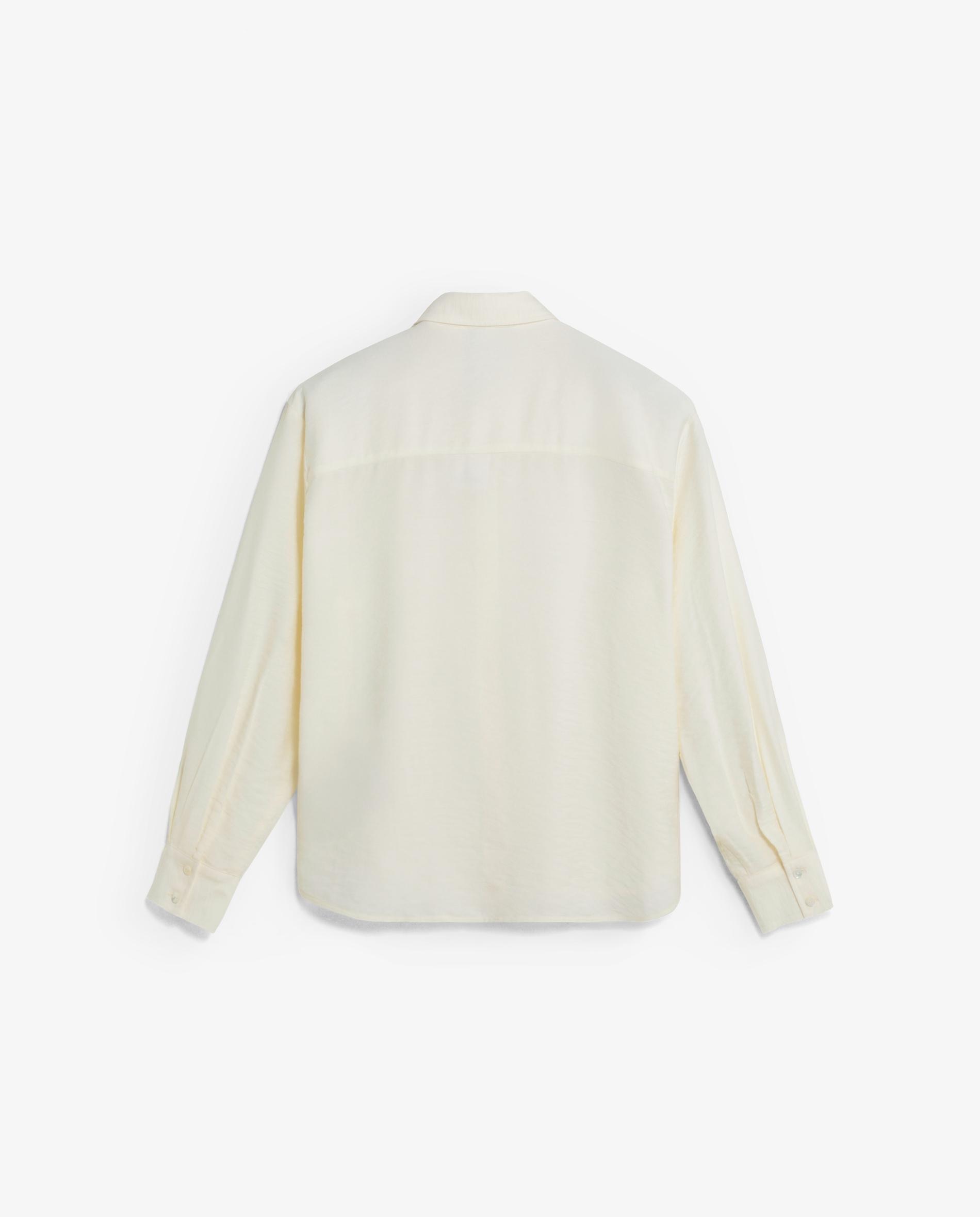 Camisa de mujer de manga larga con pliegues en los hombros - Scalpers - Crudo Crudo-5