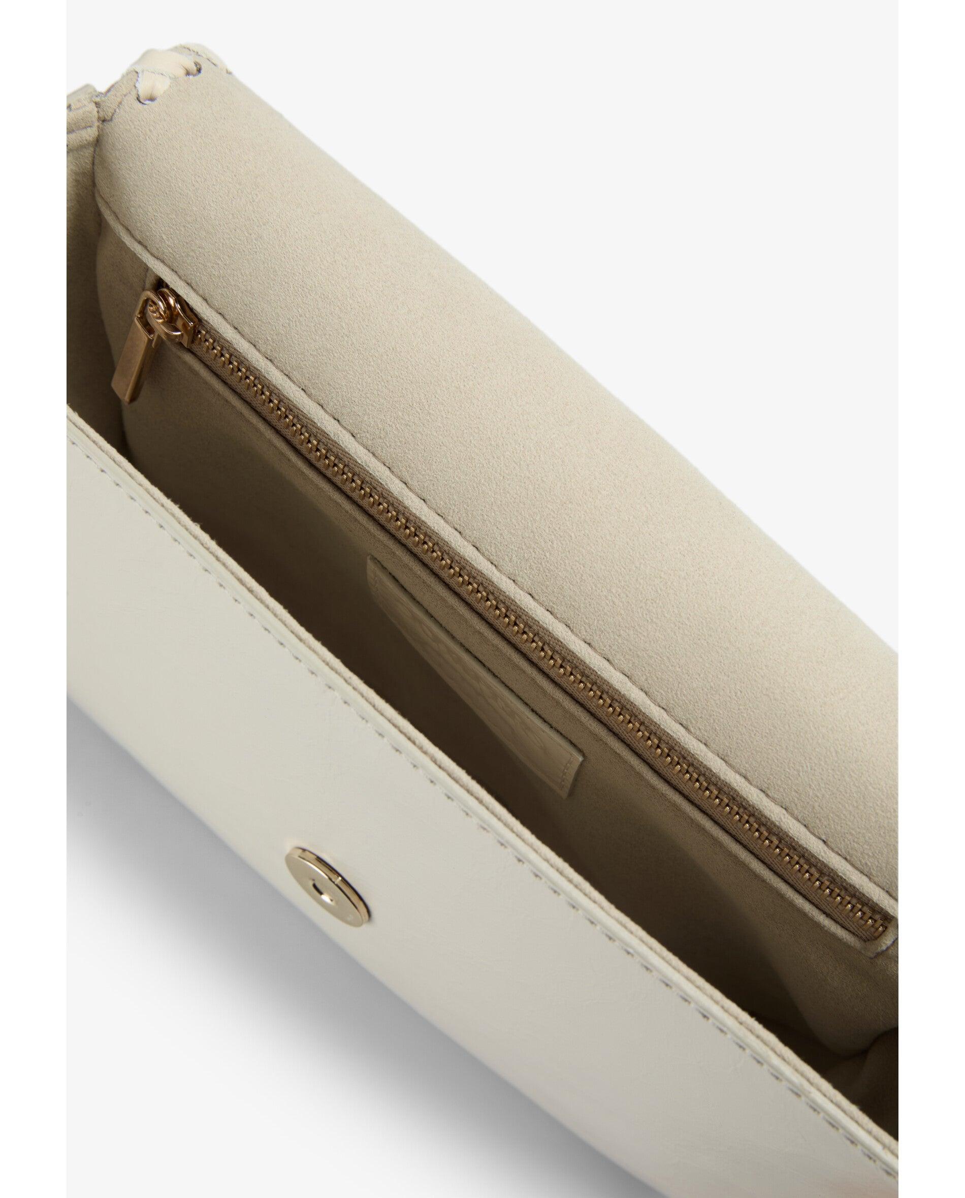 Bolso piel cruzado - Scalpers - Crema Crema-7