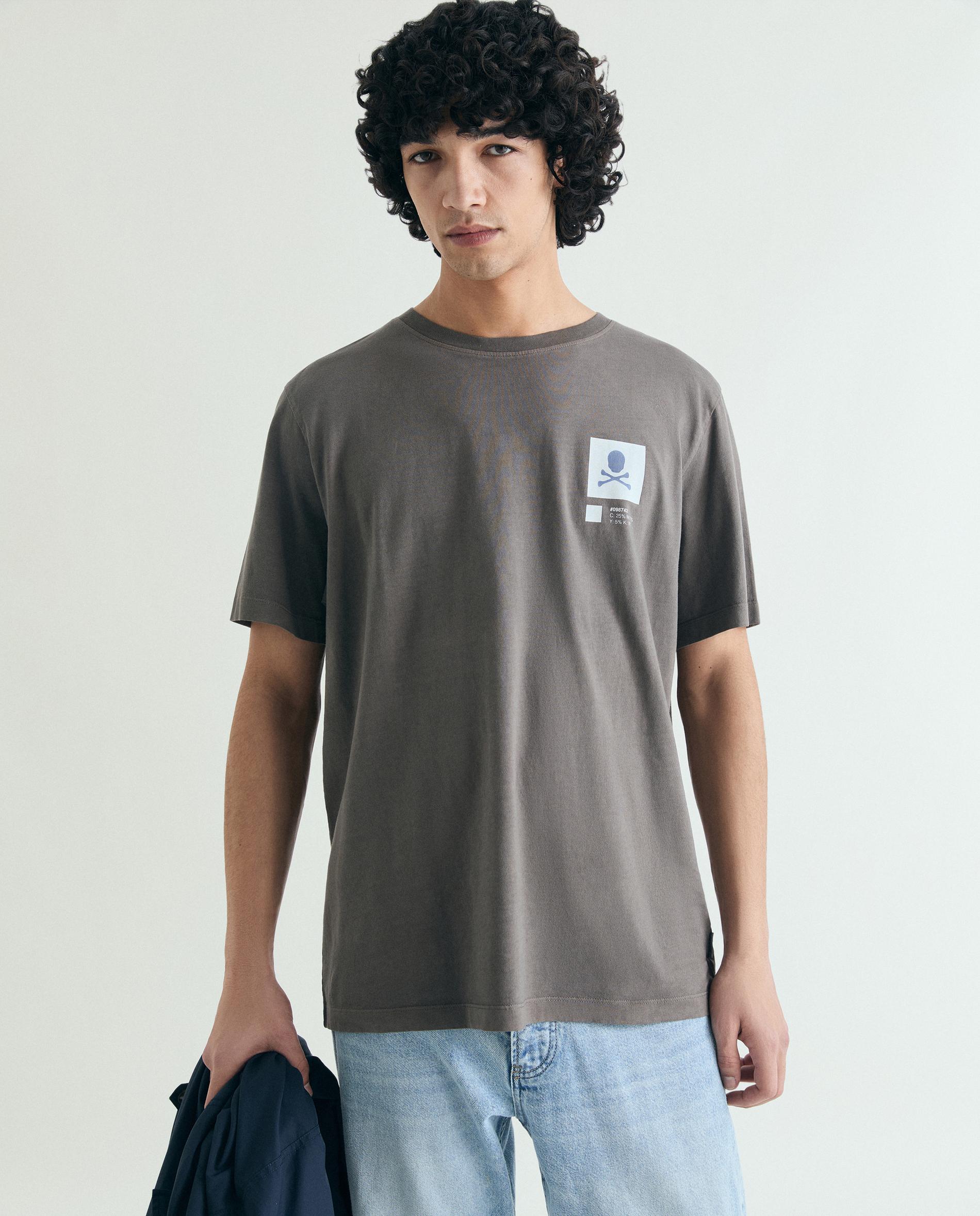 Scalpers - Camiseta de manga corta de hombre con print trasero y en el pecho.