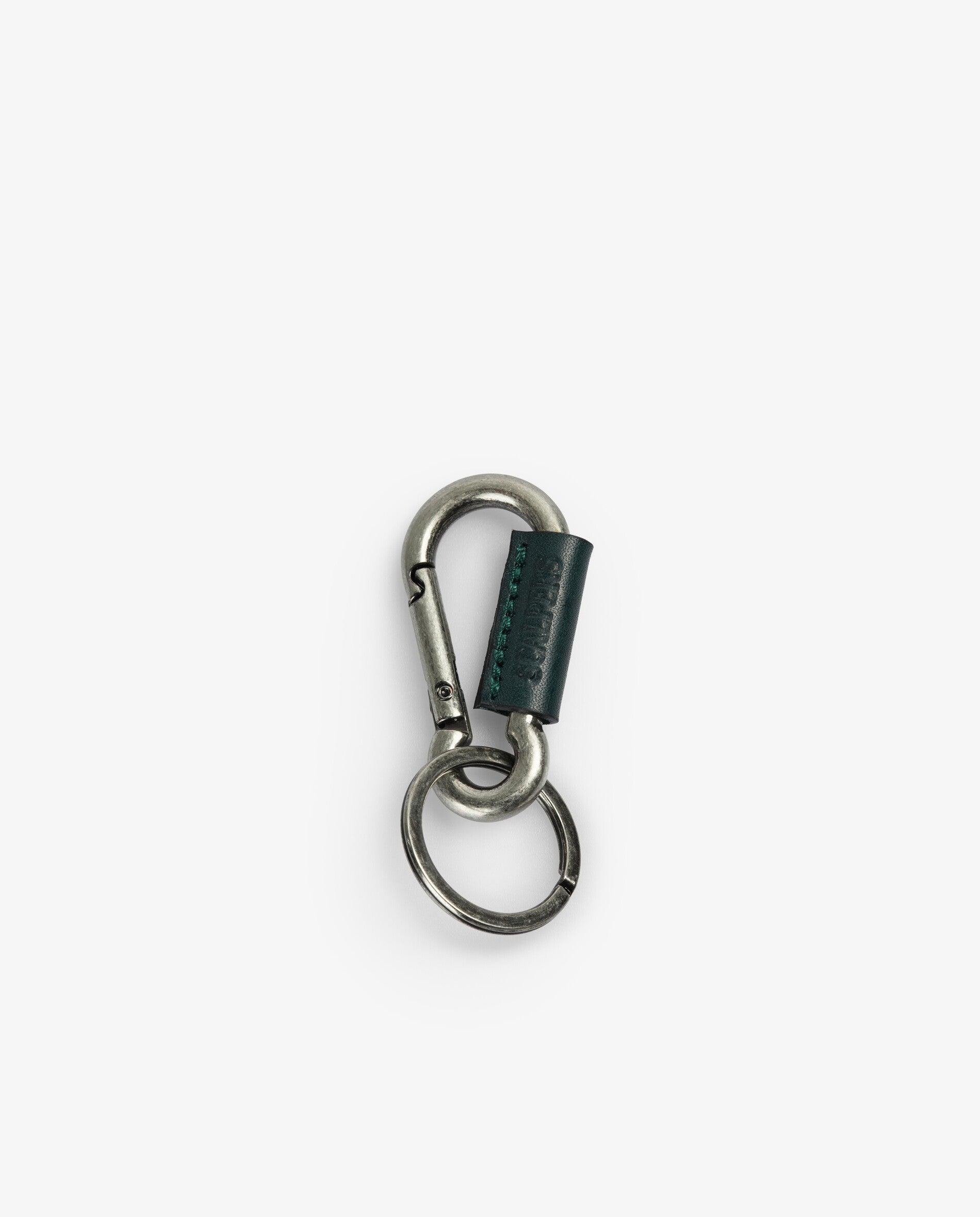 Imagen 0 de Llavero de hombre con mosquetón y anilla para llaves Verde