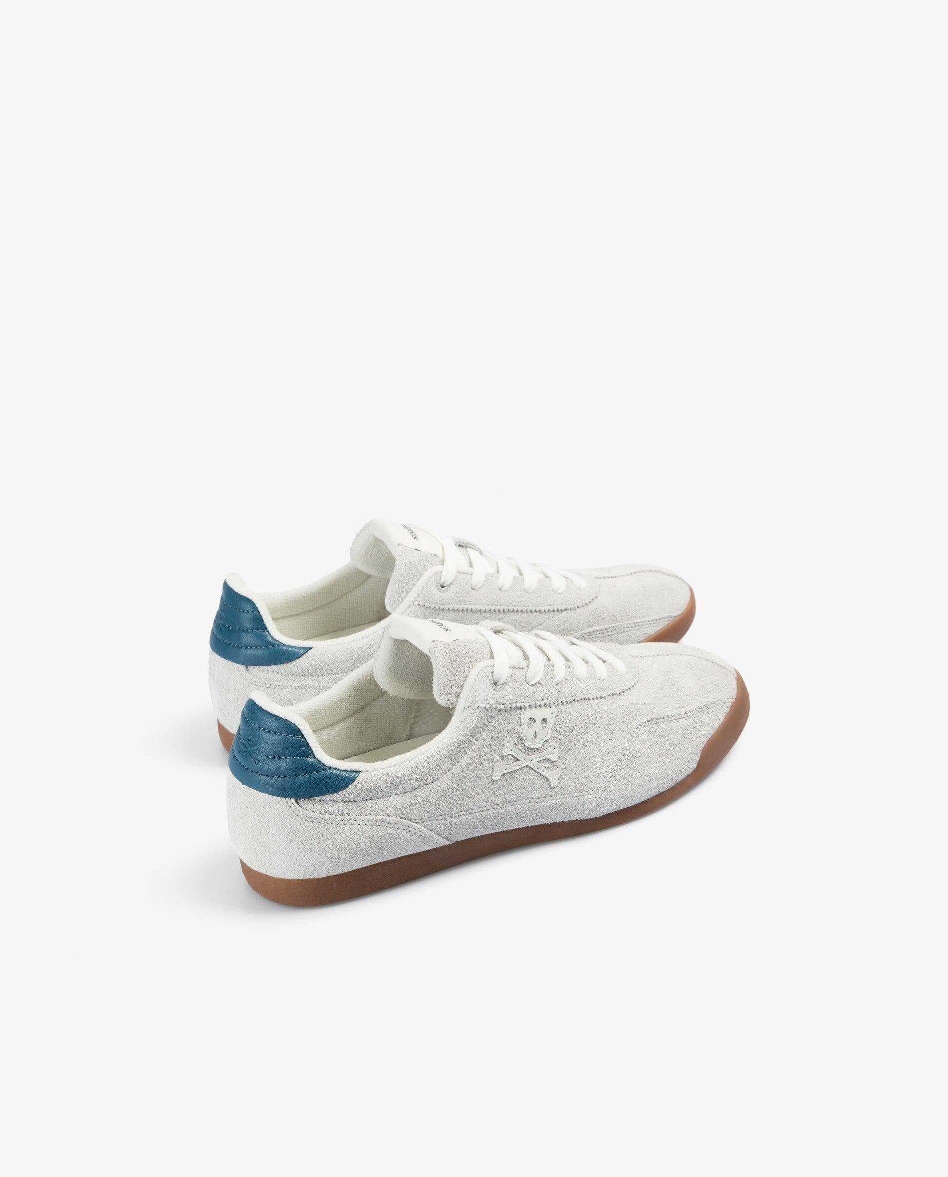 Zapatillas retro de hombre en ante y piel con talón a contraste - Scalpers - Gris claro Gris claro-2
