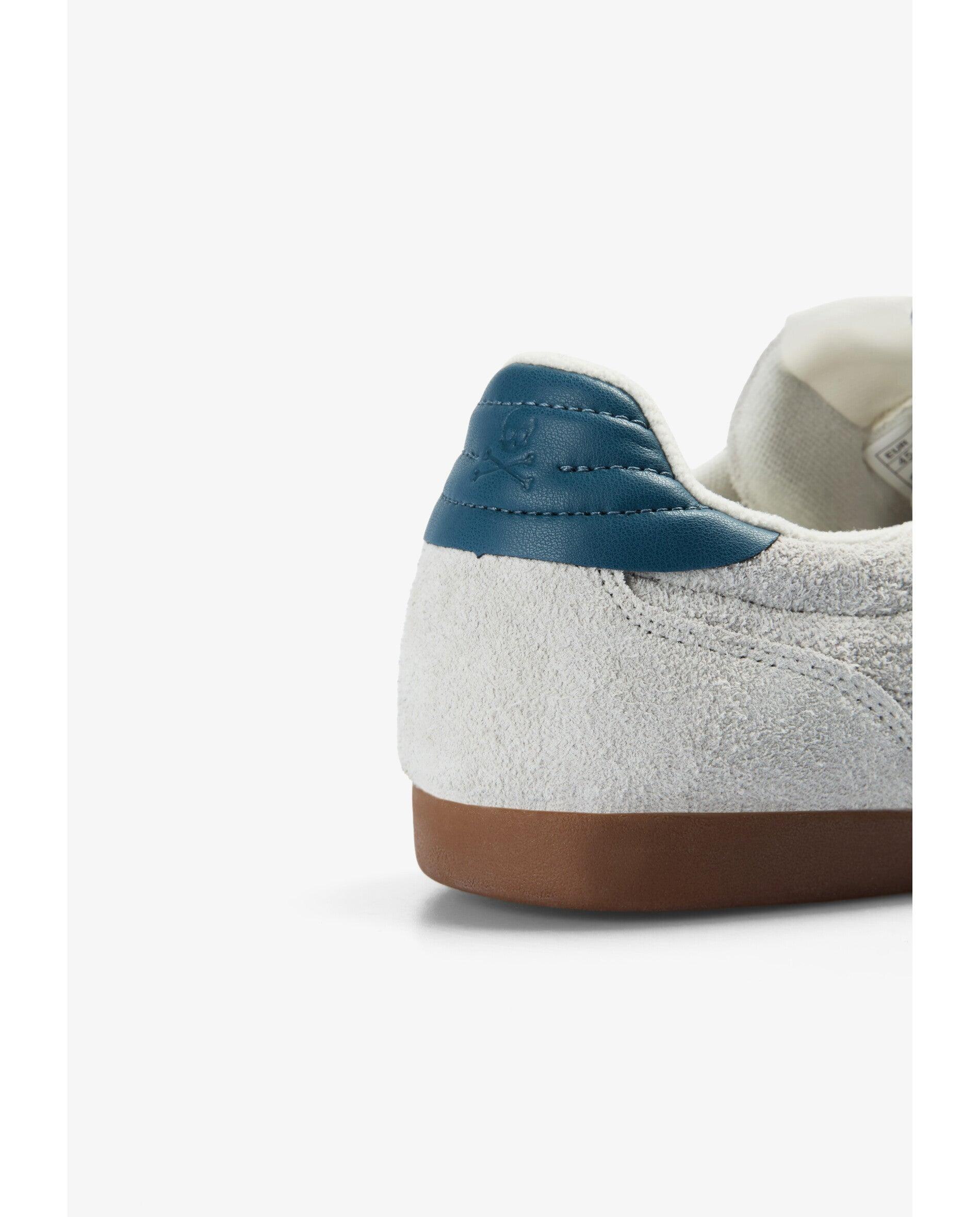 Zapatillas retro de hombre en ante y piel con talón a contraste - Scalpers - Gris claro Gris claro-5