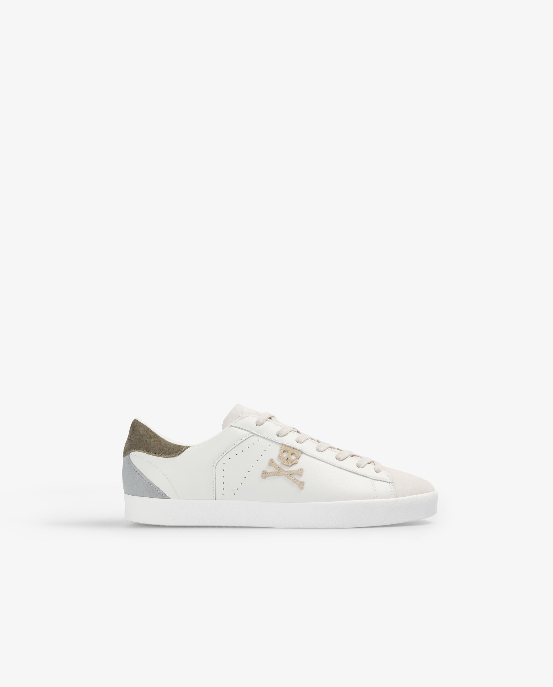 Scalpers - Deportivas de hombre de piel con cordones y detalles a contraste.