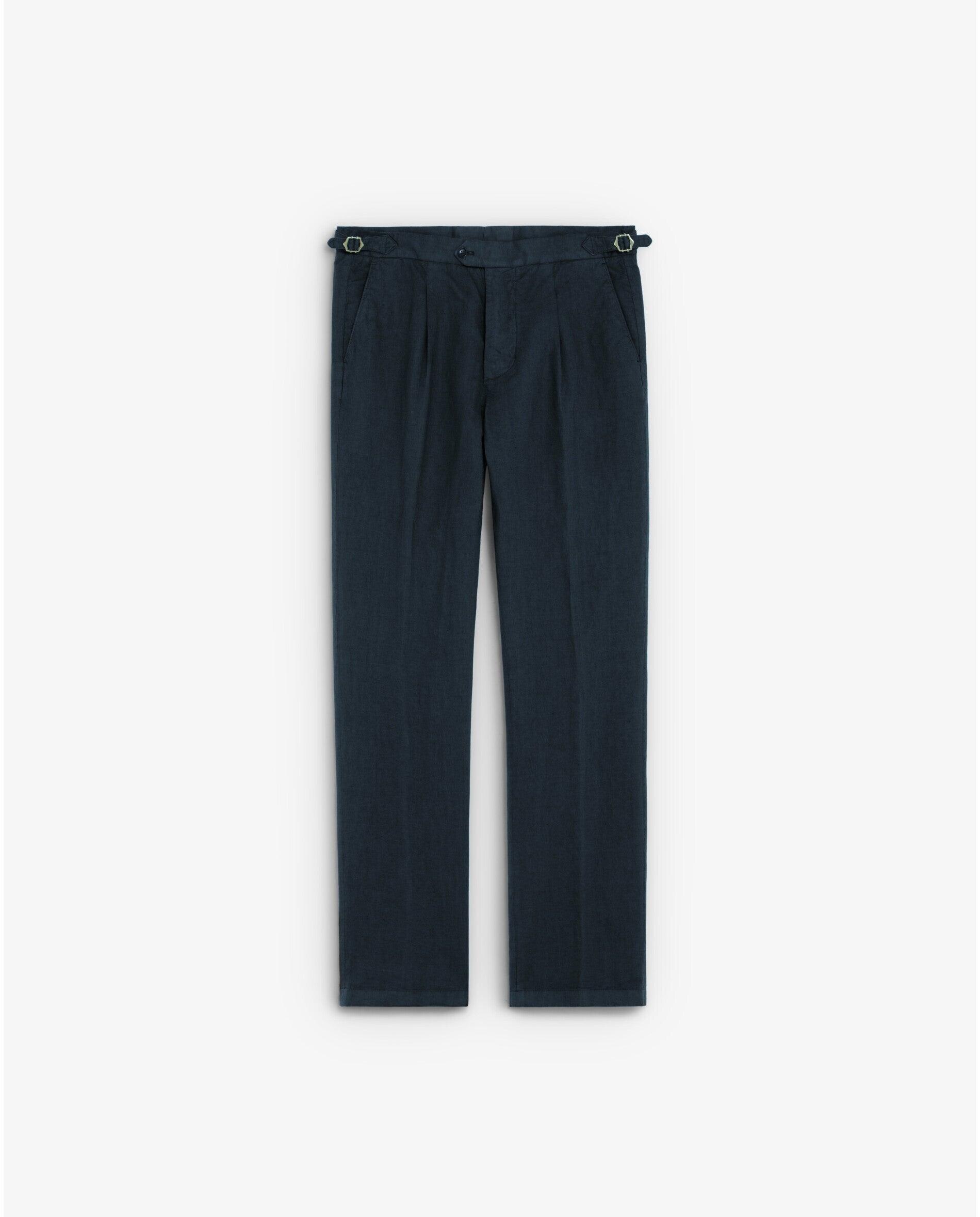 Imagen 6 de Pantalón de traje de hombre regular fit con bolsillos laterales - Scalpers - Navy Navy