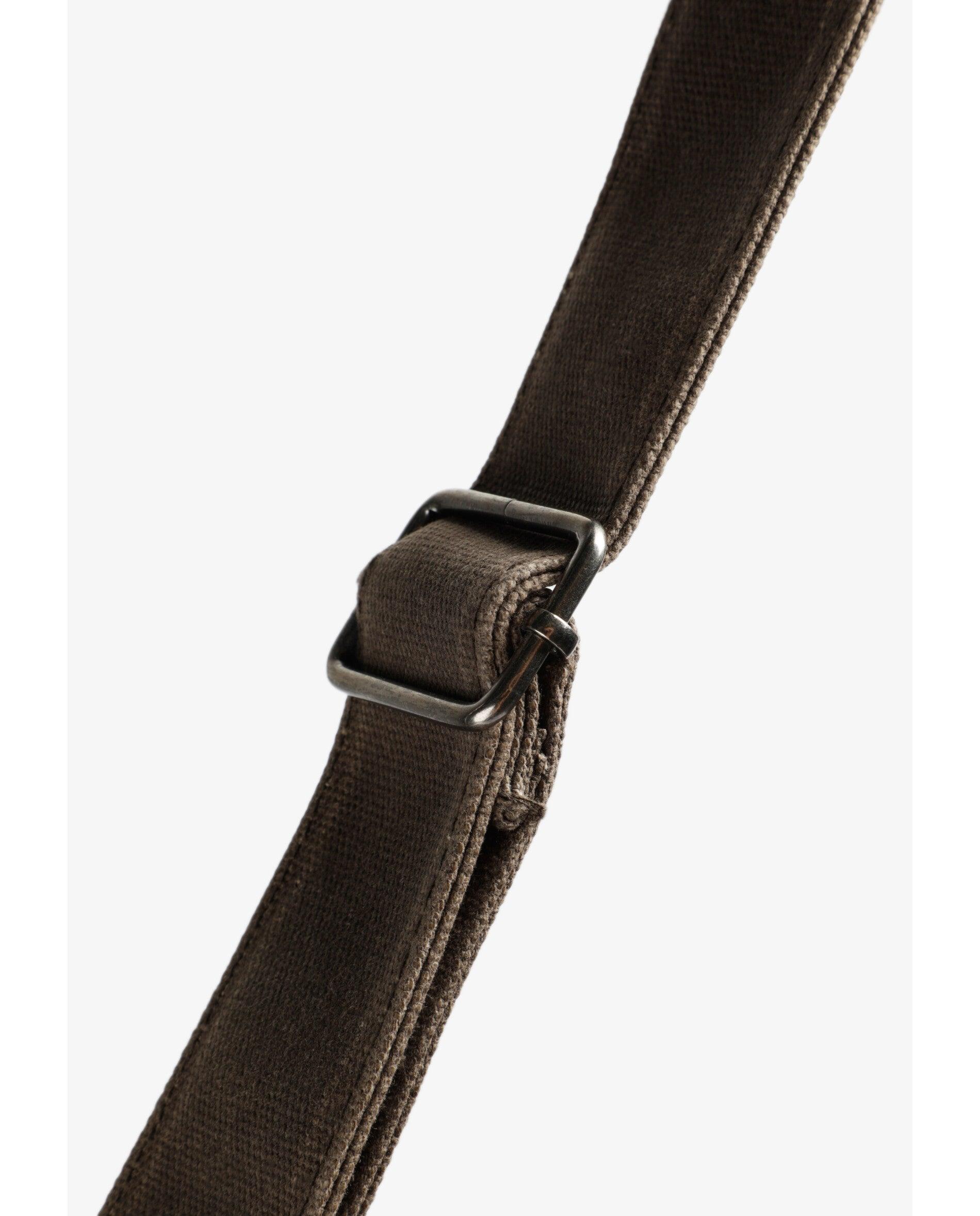 Bandolera de hombre de viaje con doble asa y acabado encerado - Scalpers - Marrón Marrón-3