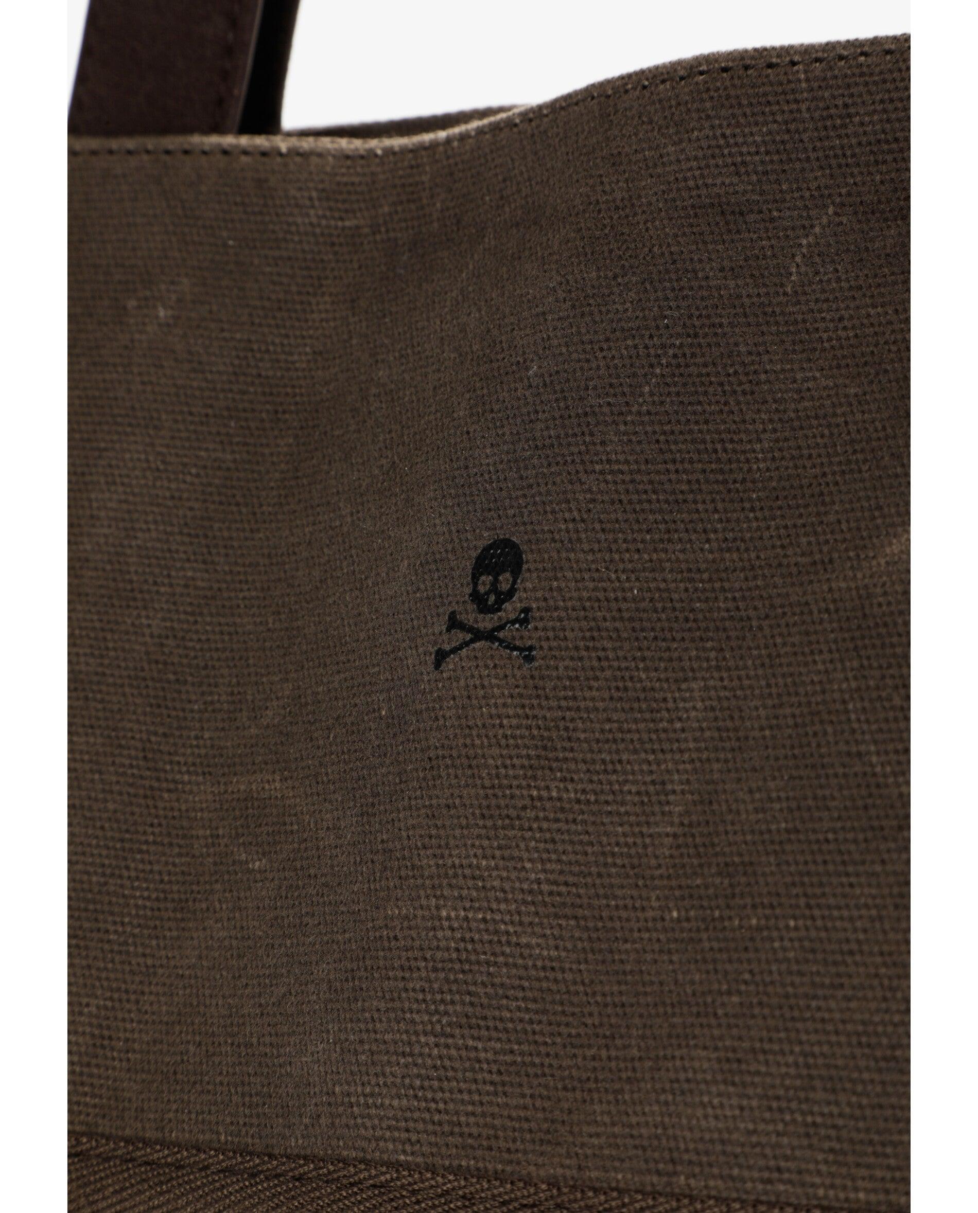 Bandolera de hombre de viaje con doble asa y acabado encerado - Scalpers - Marrón Marrón-9