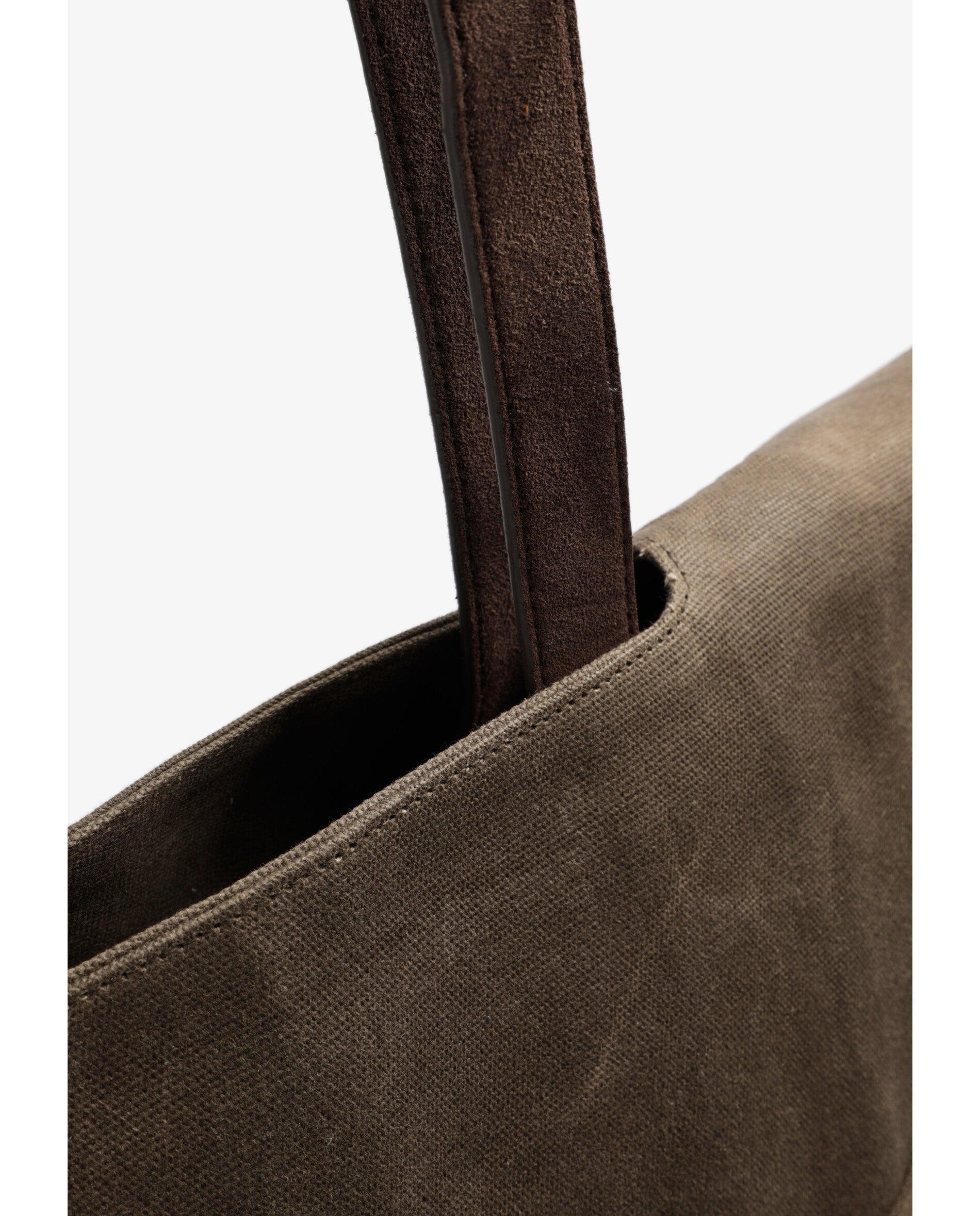 Bandolera de hombre de viaje con doble asa y acabado encerado - Scalpers - Marrón Marrón-10