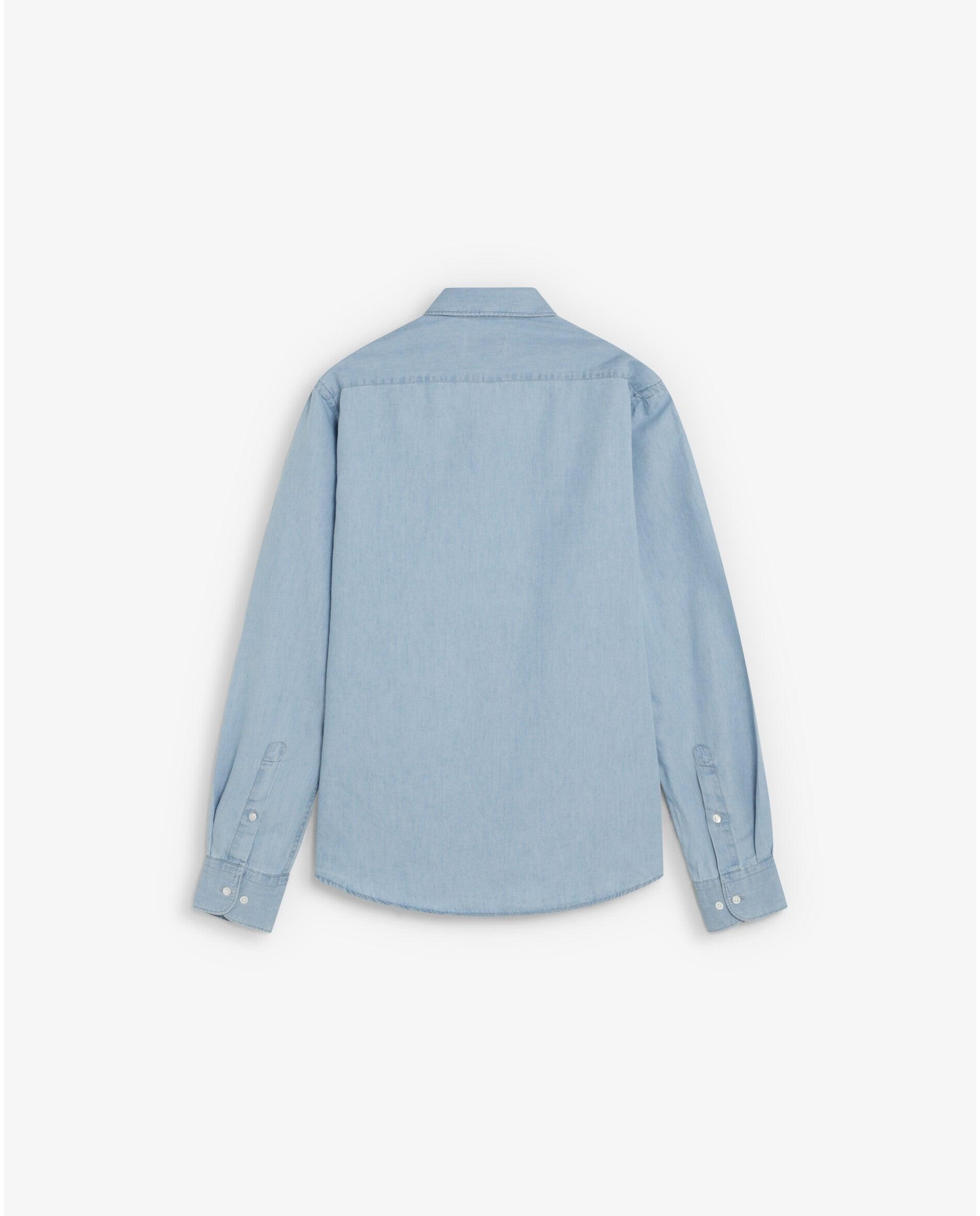 Camisa vaquera de hombre regular fit de tencel - Scalpers - Índigo Índigo-2
