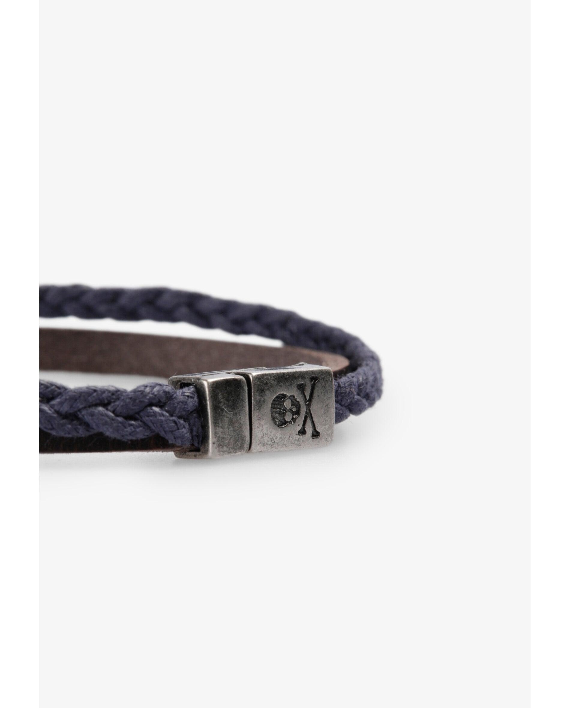 Pulsera cuero de hombre - Scalpers - Marrón Marrón-3