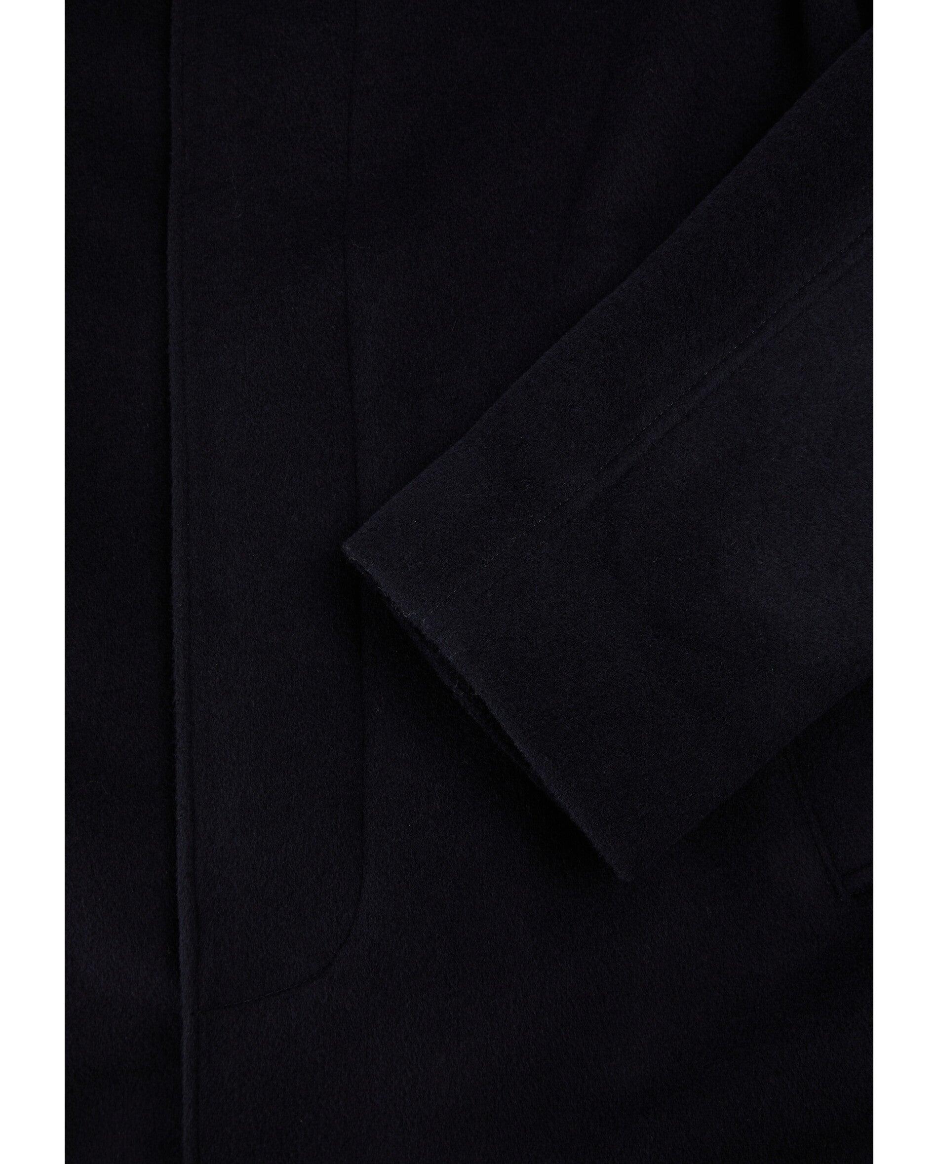Imagen 10 de Abrigo de paño de hombre con cuello solapa y botones ocultos - Scalpers - Navy Navy