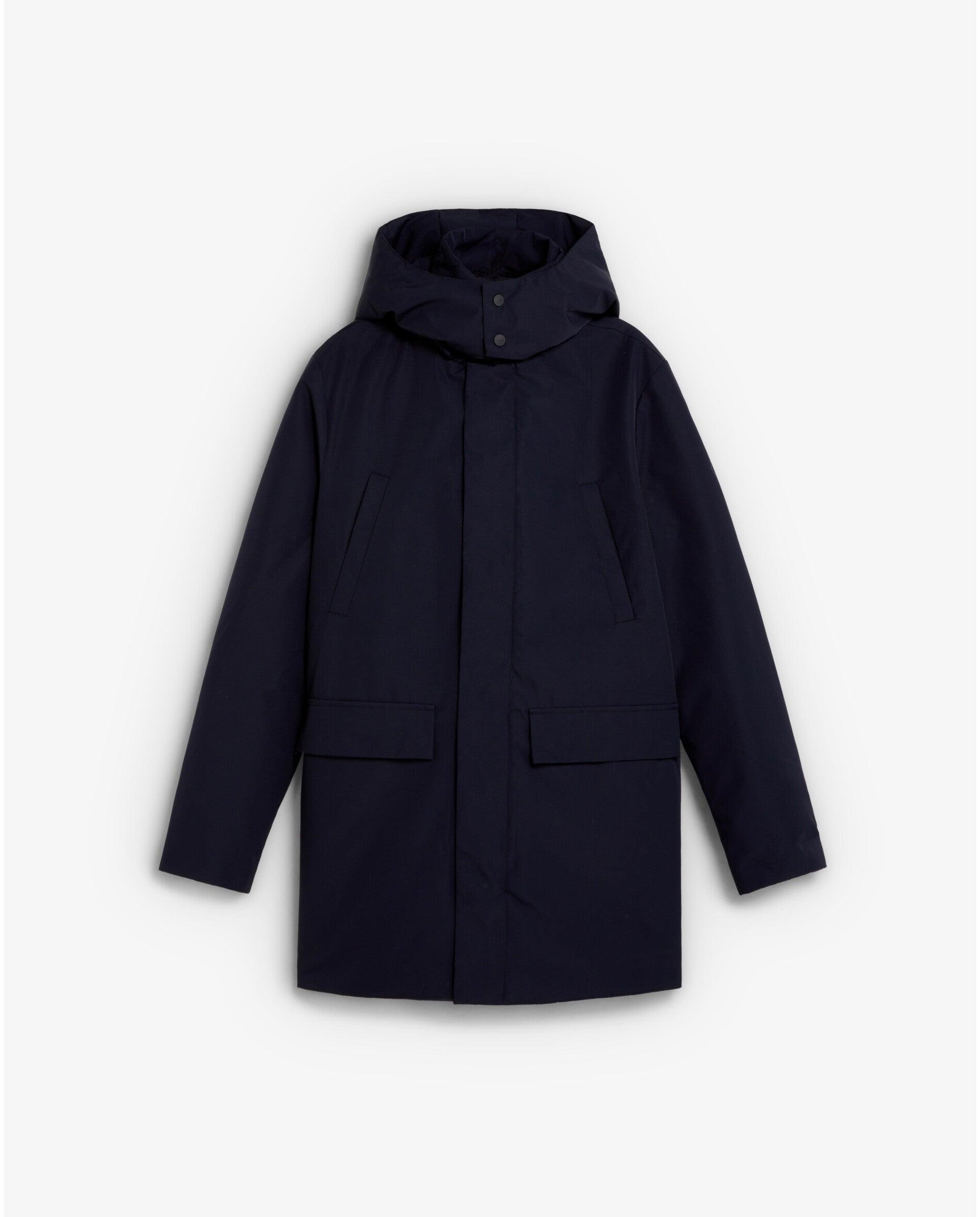 Parka de hombre waterproof con capucha - Scalpers - Azul marino Azul marino-1