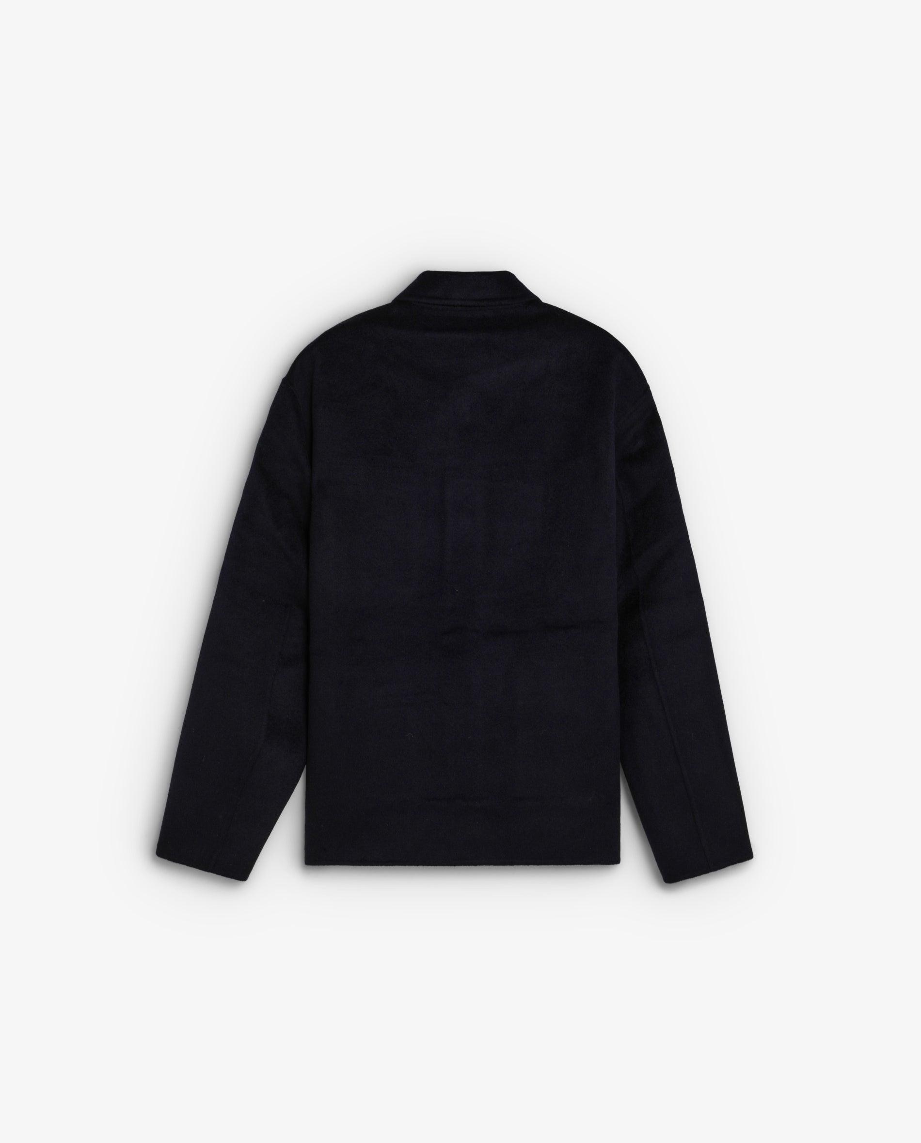 Imagen 9 de Chaqueta de hombre de lana con cuello camisero y cierre de botones - Scalpers - Navy Navy