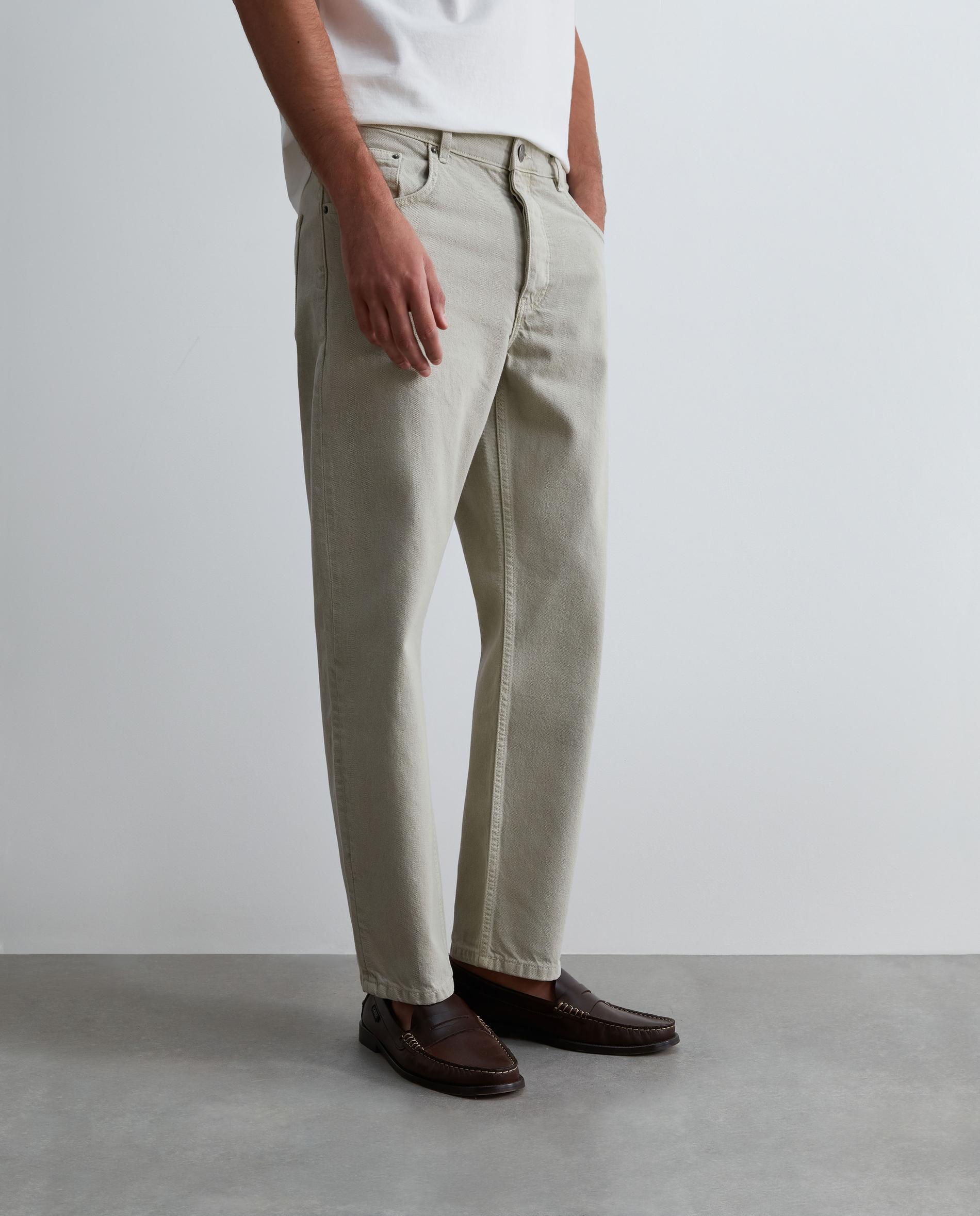Pantalón cinco bolsillos de hombre denim con trabillas - Scalpers - Camel Camel-2
