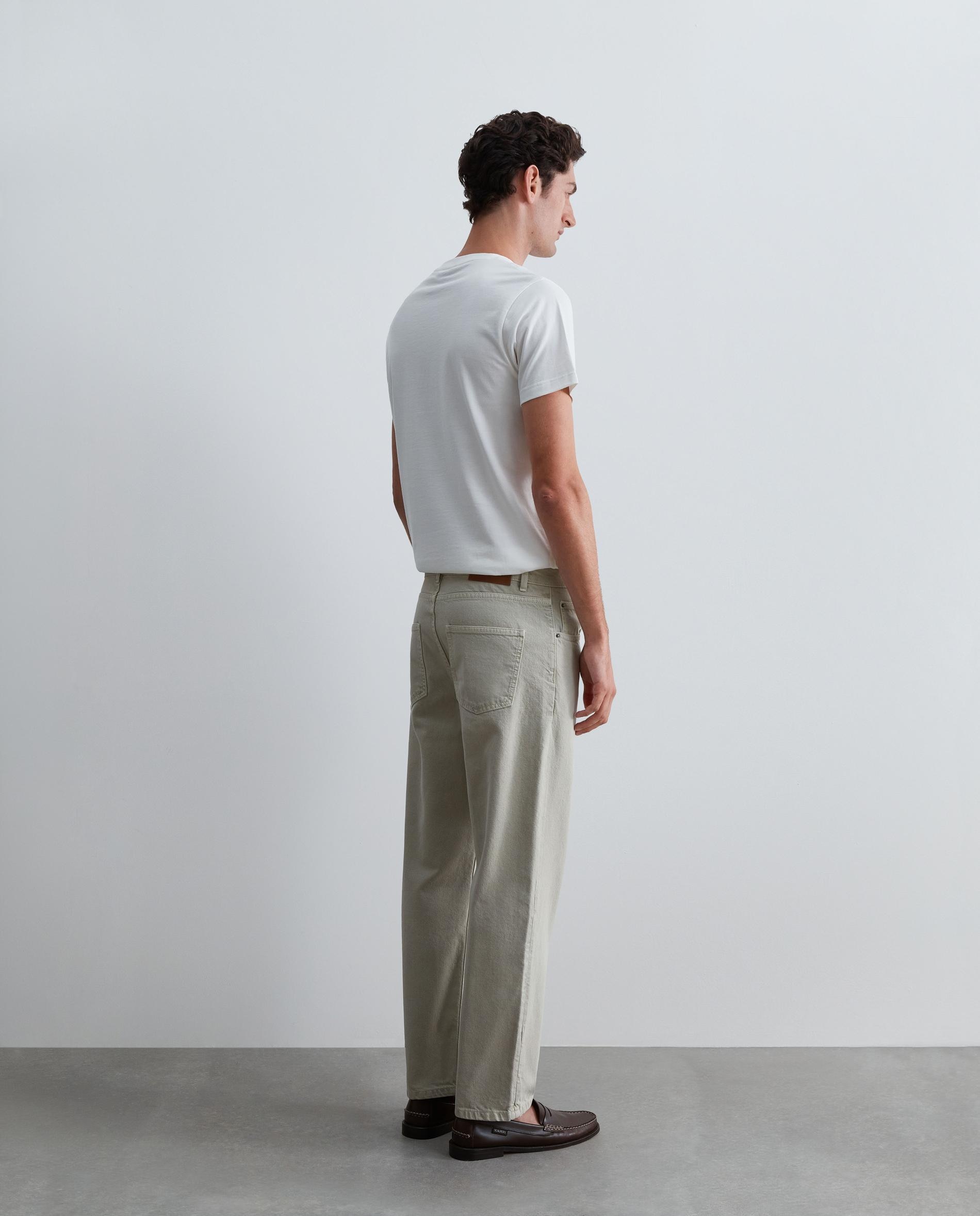Pantalón cinco bolsillos de hombre denim con trabillas - Scalpers - Camel Camel-3