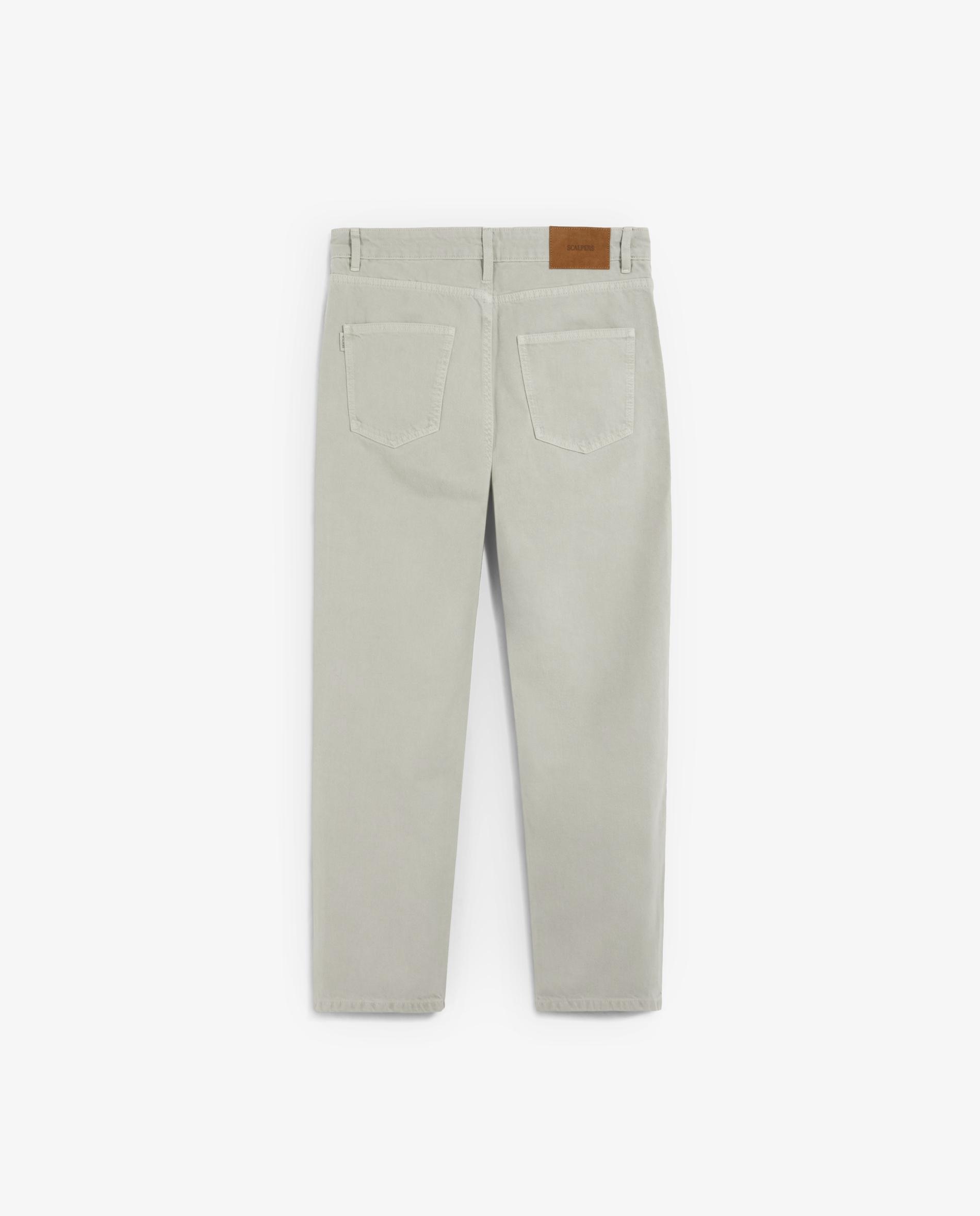 Pantalón cinco bolsillos de hombre denim con trabillas - Scalpers - Camel Camel-6