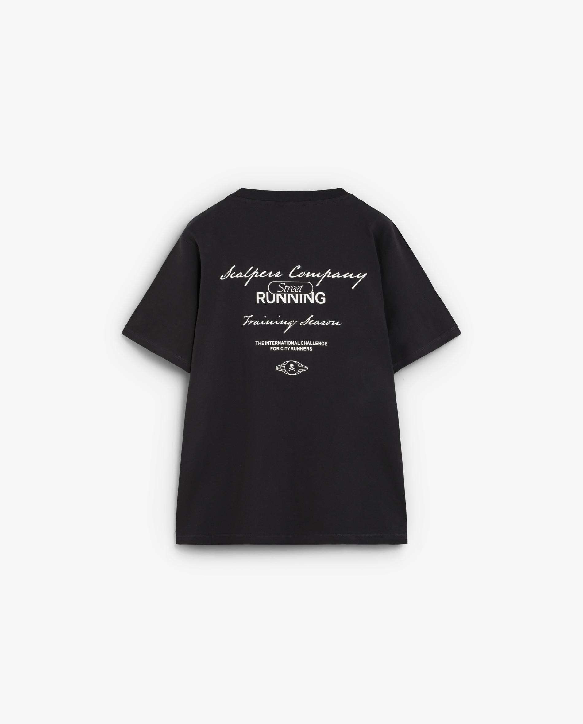 Camiseta de manga corta de hombre regular fit con estampado trasero - Scalpers - Antracita Antracita-8