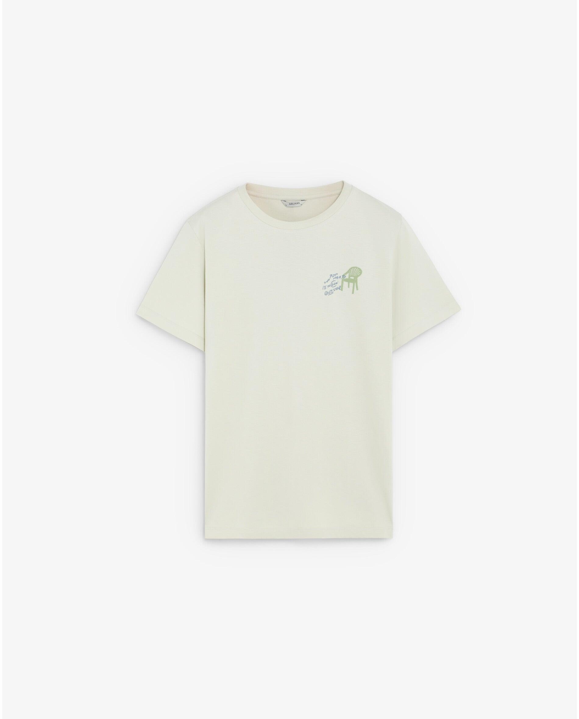 Camiseta de manga corta de hombre regular fit con estampado trasero - Scalpers - Verde menta Verde menta-6