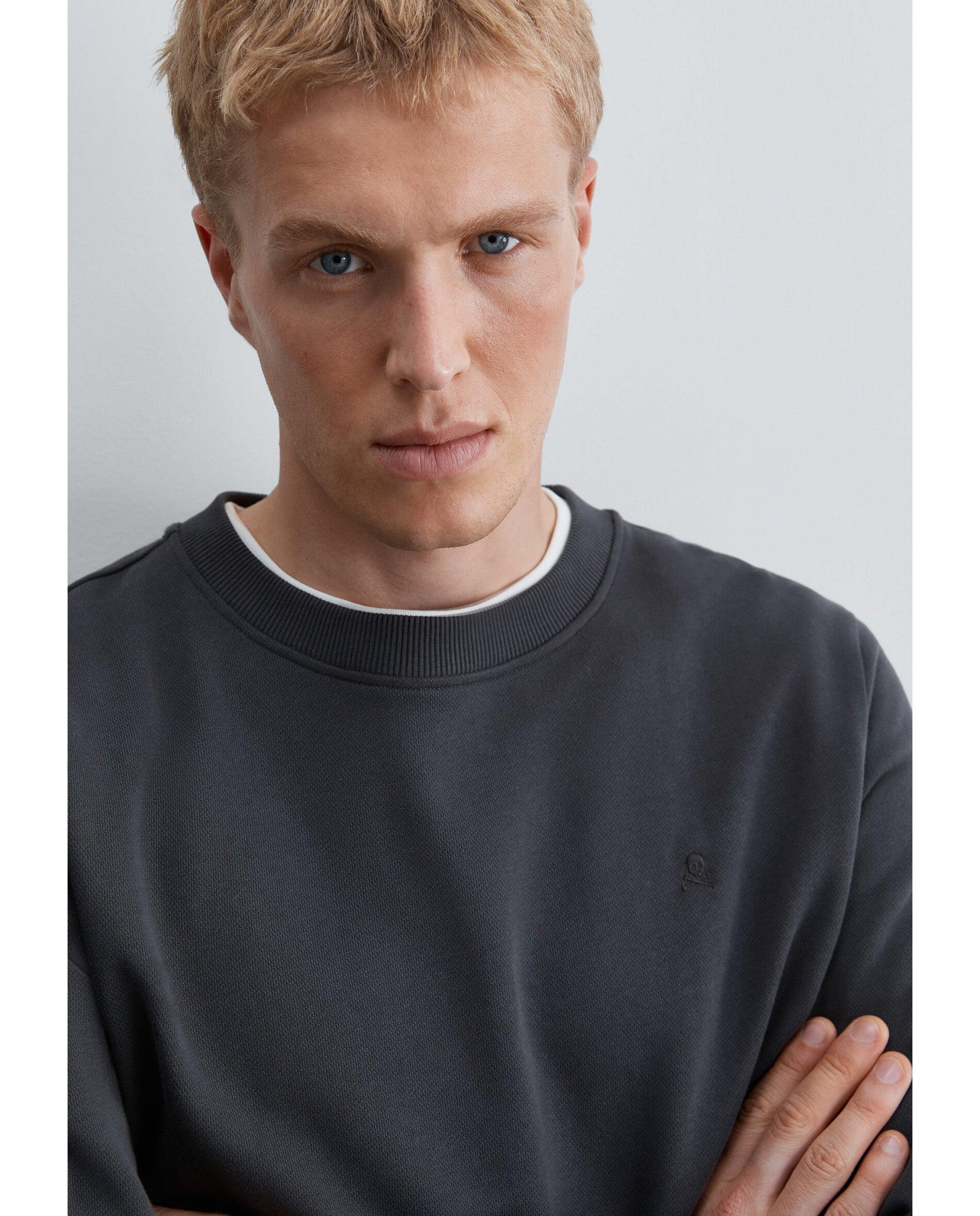 Sudadera de hombre regular fit con cuello redondo - Scalpers - Antracita Antracita-3