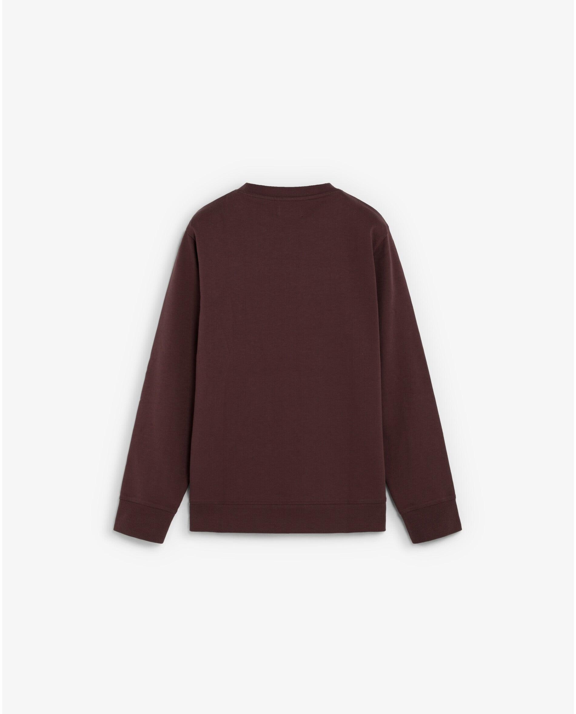 Sudadera de hombre regular fit con cuello redondo - Scalpers - Burdeos Burdeos-2