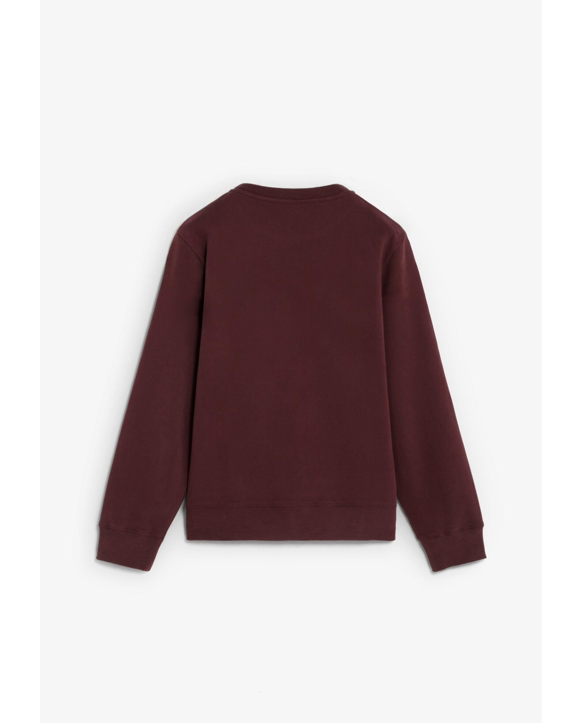 Sudadera de hombre de algodón con estampado frontal - Scalpers - Burdeos Burdeos-2