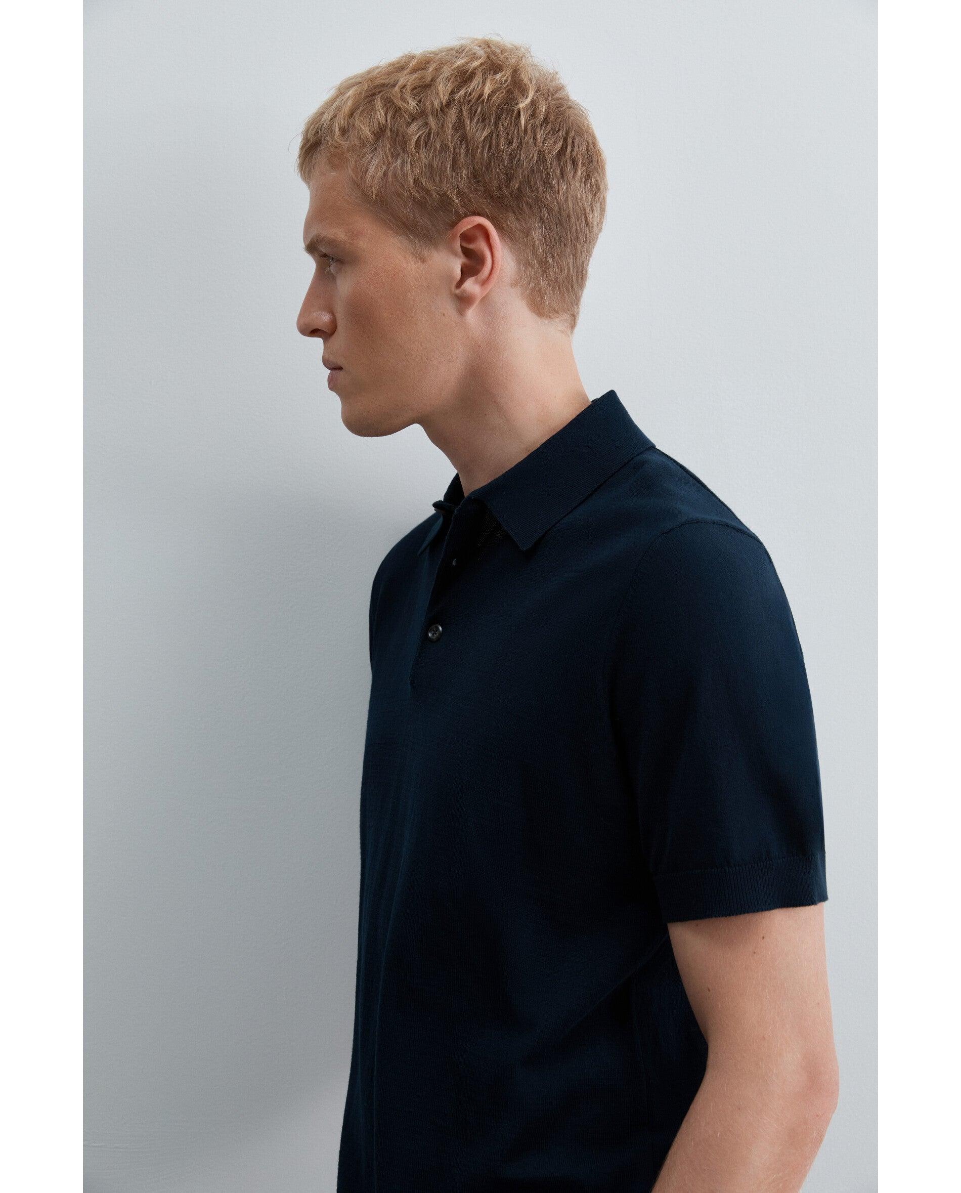 Imagen 4 de Polo de manga corta de hombre en hilatura 100% algodón - Scalpers - Azul Azul