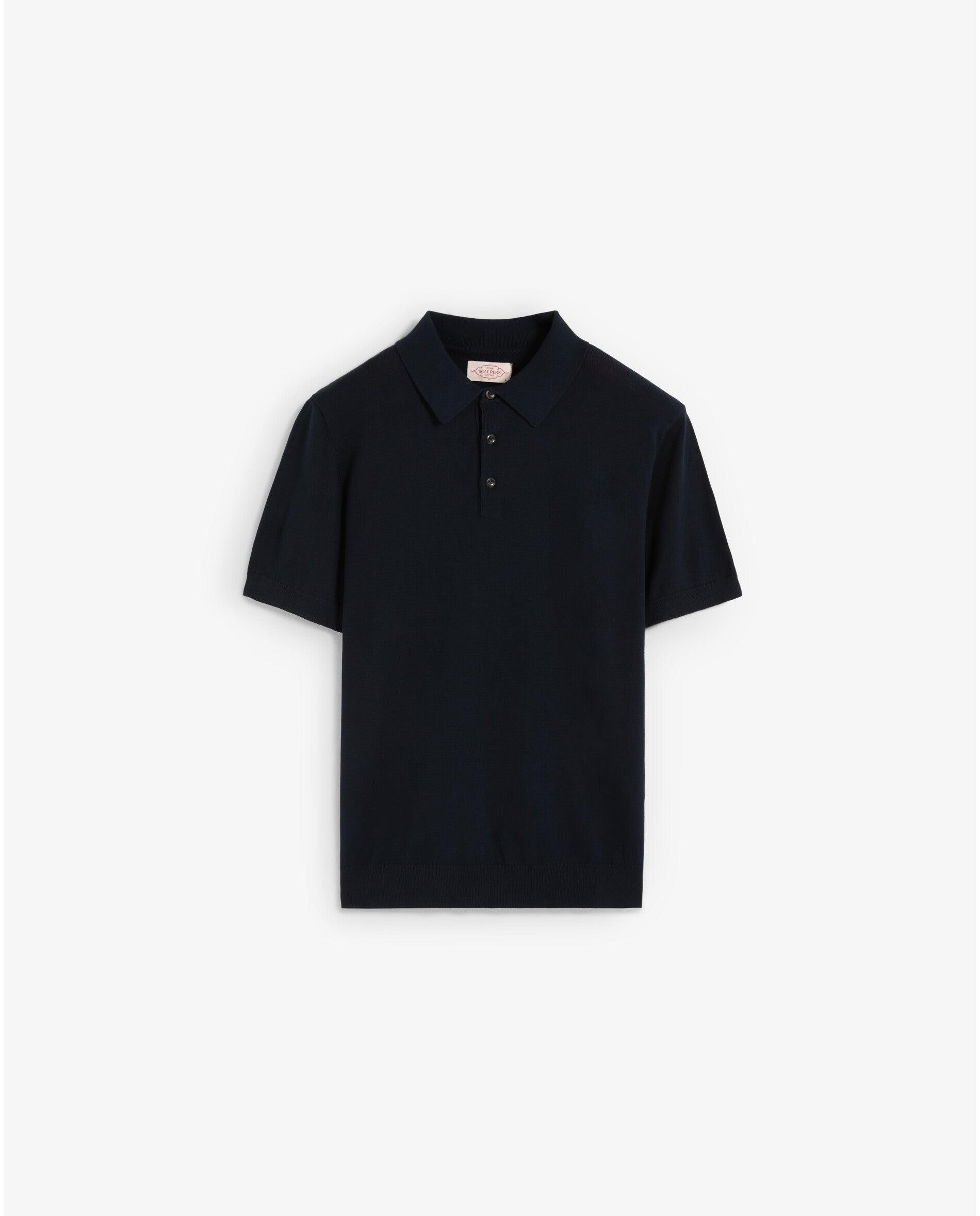 Imagen 7 de Polo de manga corta de hombre en hilatura 100% algodón - Scalpers - Azul Azul
