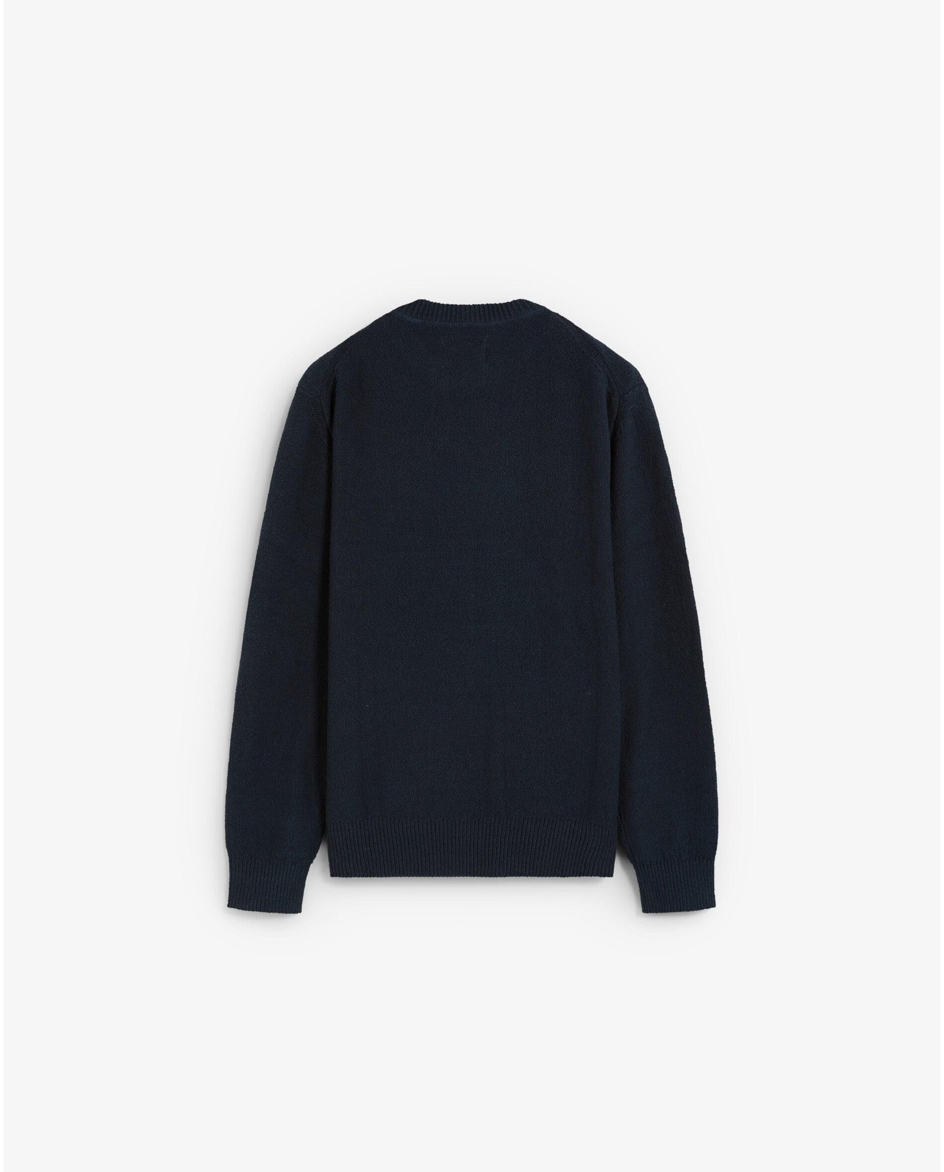 Jersey de hombre con cuello redondo y acabado texturizado - Scalpers - Navy Navy-6